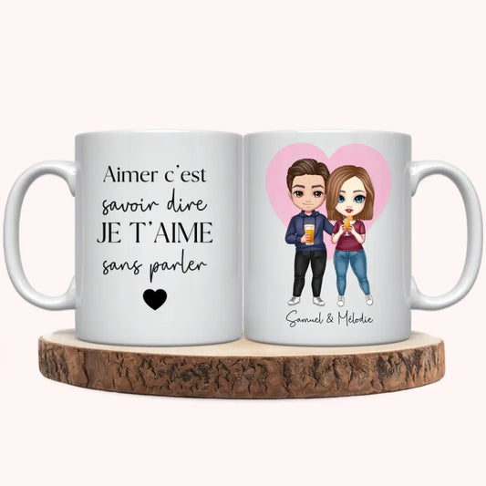 Mug Personnalisé - Couple Chibi