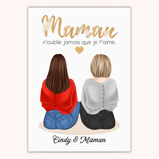 Affiche Personnalisée - Maman et Fille