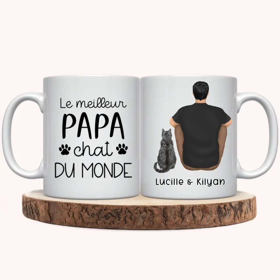 Mug Personnalisé - Homme et Chat