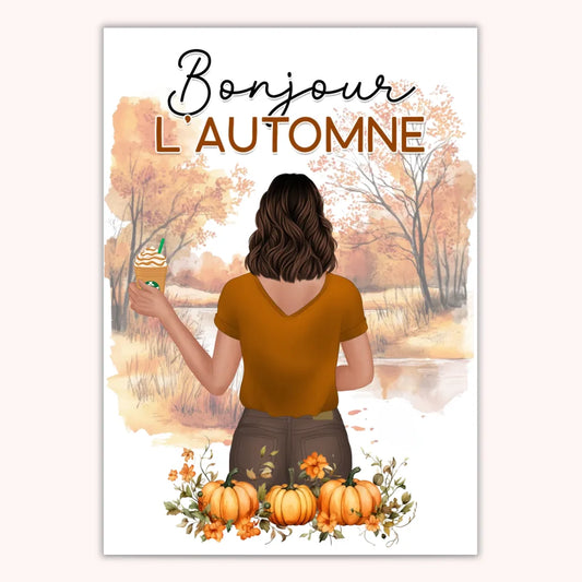 Affiche Personnalisée - Femme Seule - Automne