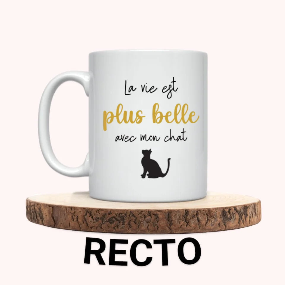 Mug personnalisé - Femme et Chat