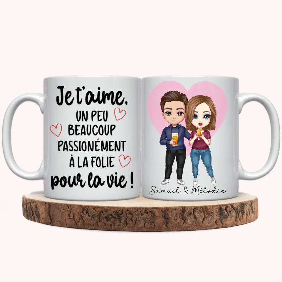 Mug Personnalisé - Couple Chibi