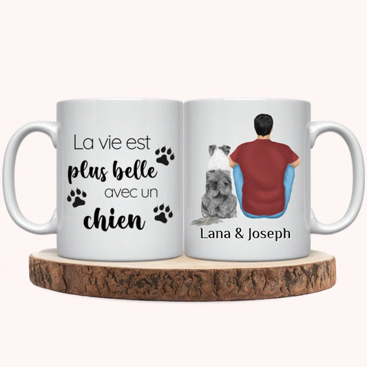 Mug Personnalisé - Homme et Chien