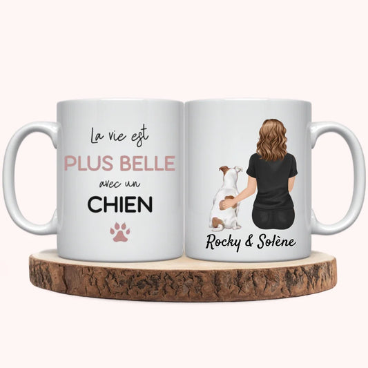 Mug Personnalisé - Femme et Chien