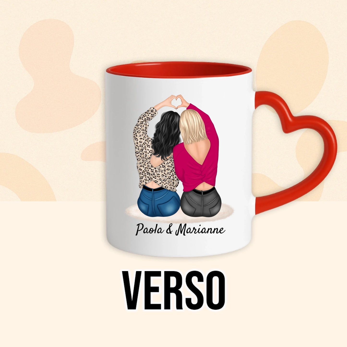 PHOTO PRODUIT TEEINBLUE VERSO MUG ROUGE