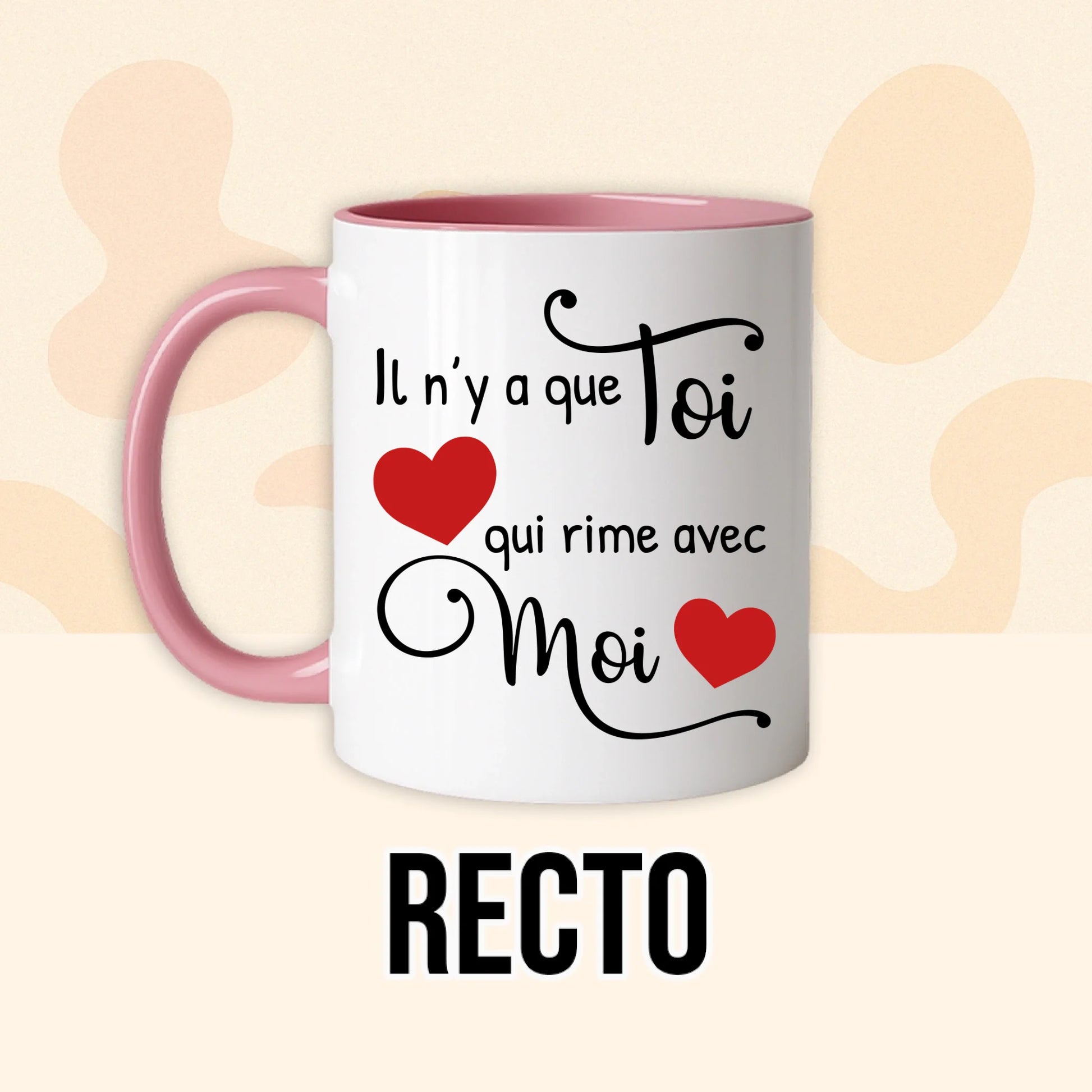 PHOTO PRODUIT TEEINBLUE RECTO MUG ROSE