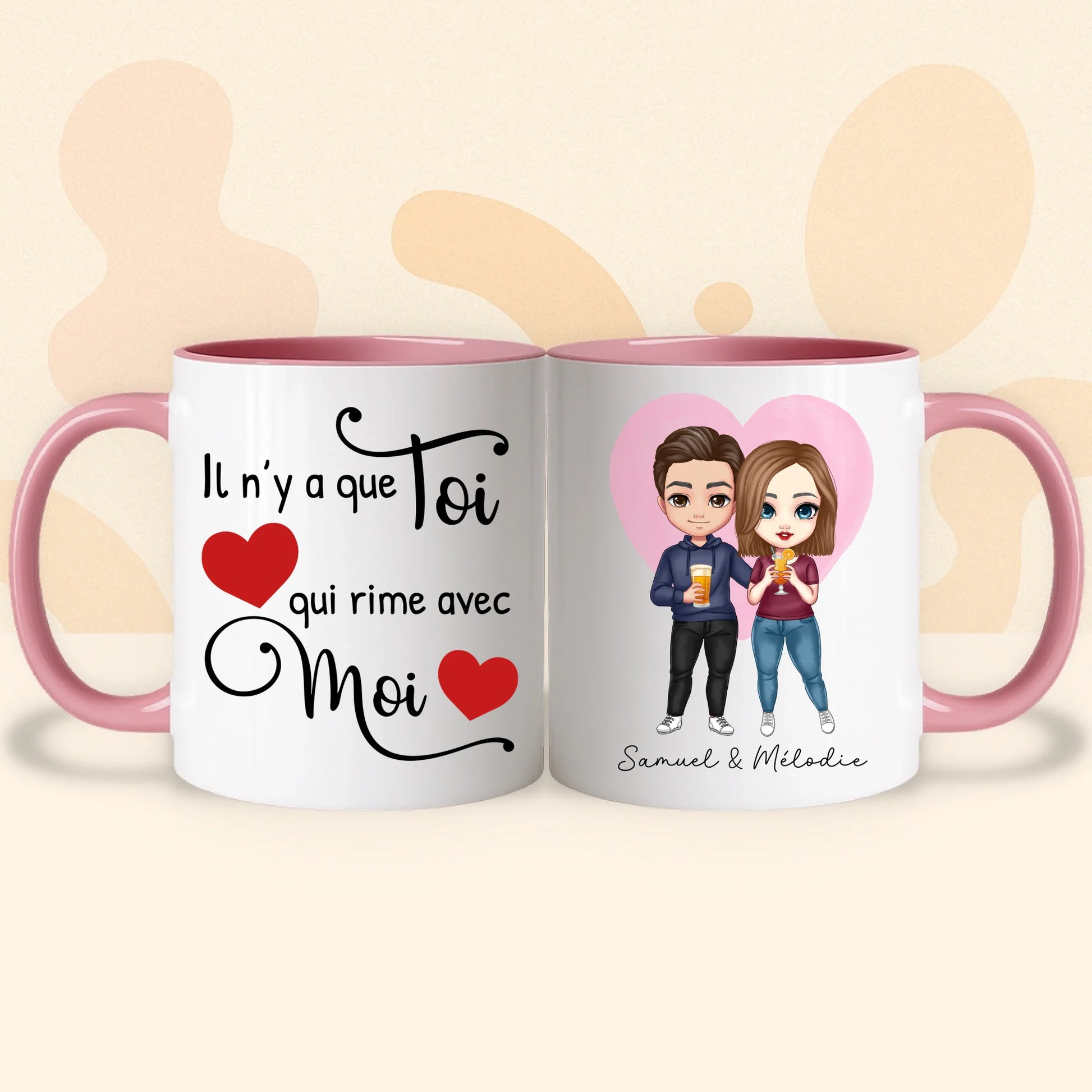 PHOTO PRODUIT TEEINBLUE MUG ROSE 2