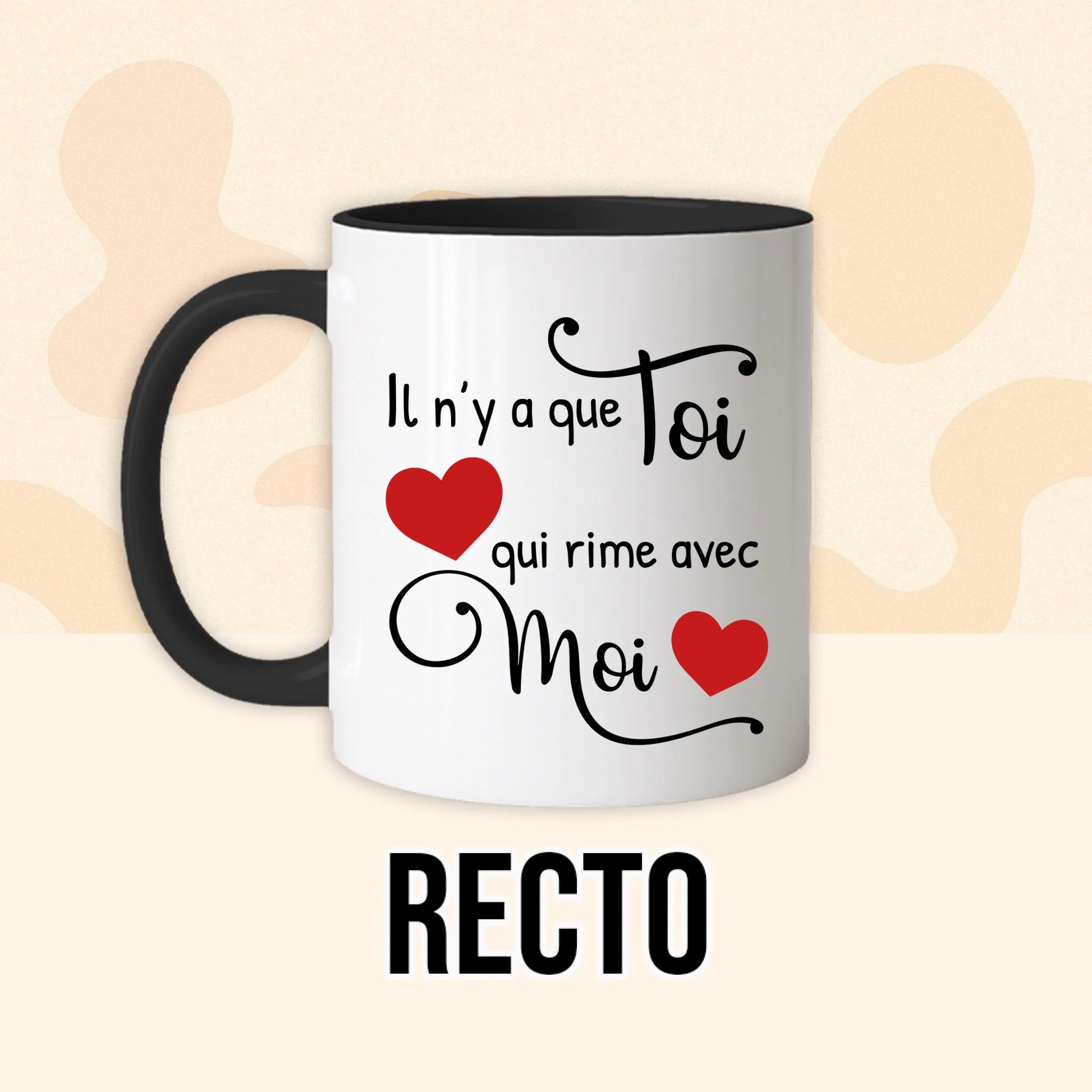 PHOTO PRODUIT TEEINBLUE RECTO MUG NOIR