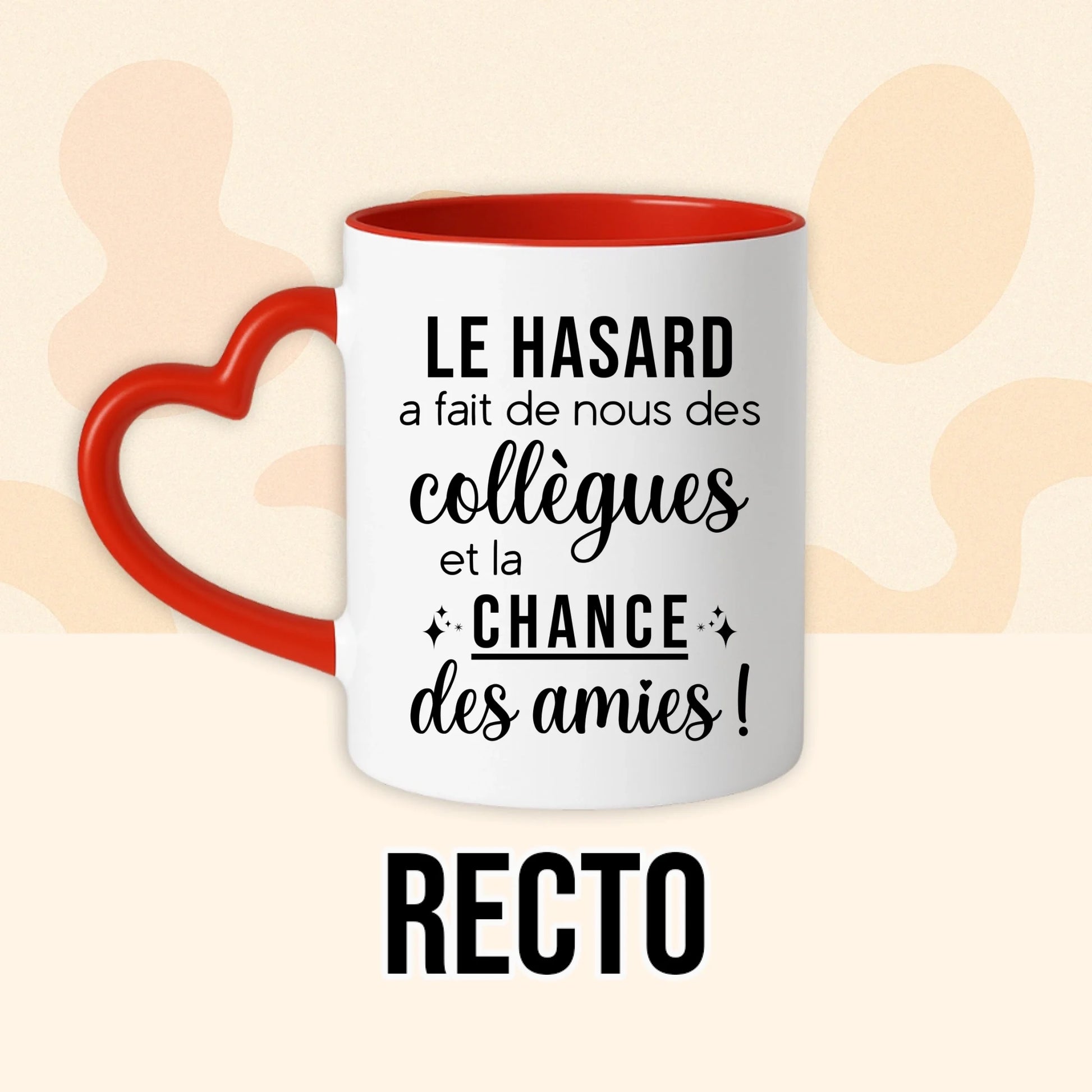 PHOTO PRODUIT TEEINBLUE RECTO MUG ROUGE