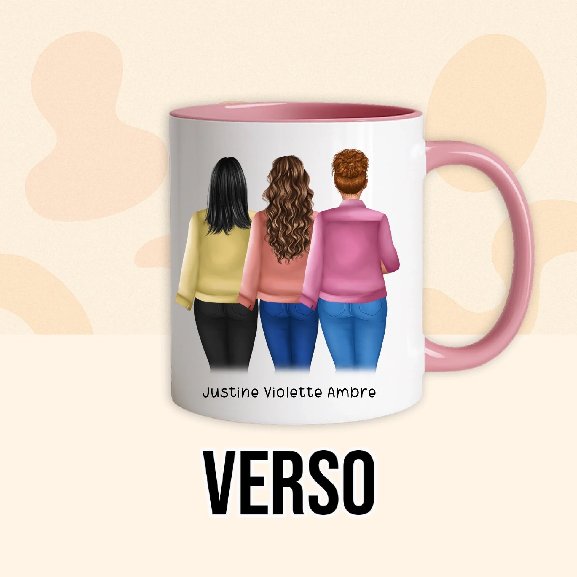 PHOTO PRODUIT TEEINBLUE VERSO MUG ROSE