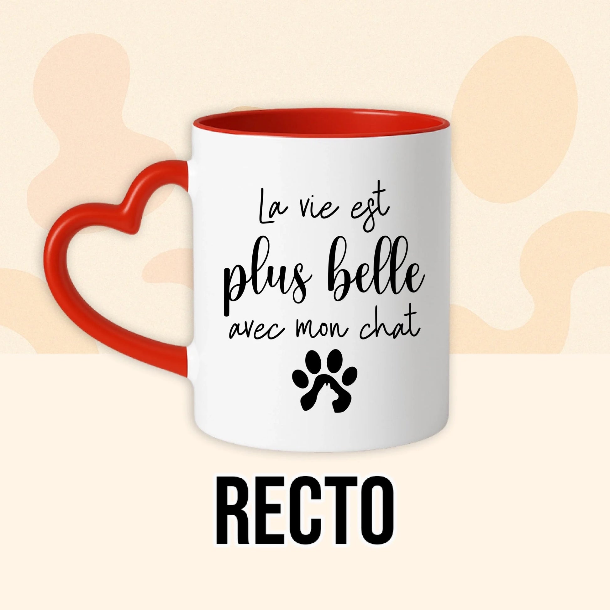 PHOTO PRODUIT TEEINBLUE RECTO MUG ROUGE