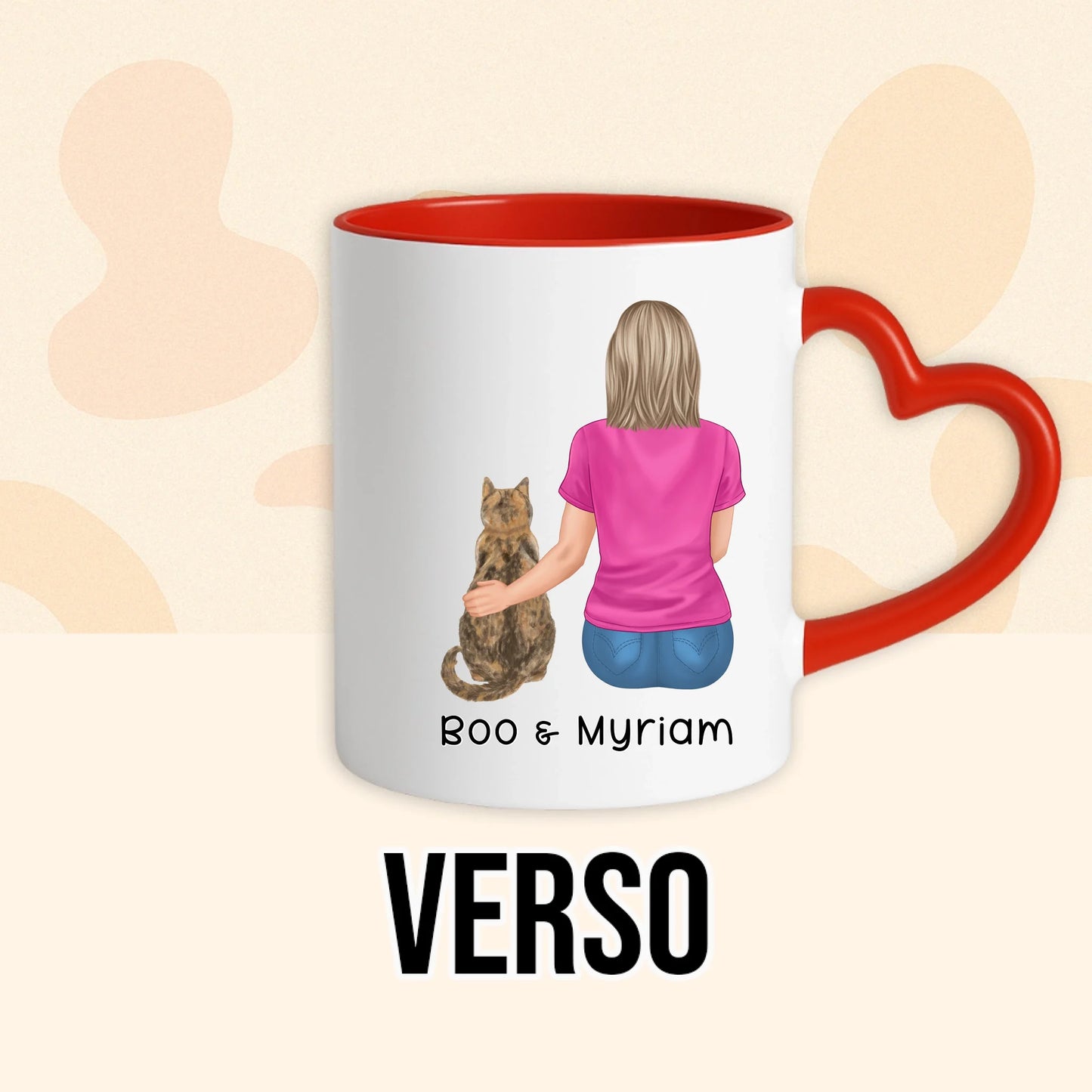 PHOTO PRODUIT TEEINBLUE VERSO MUG ROUGE