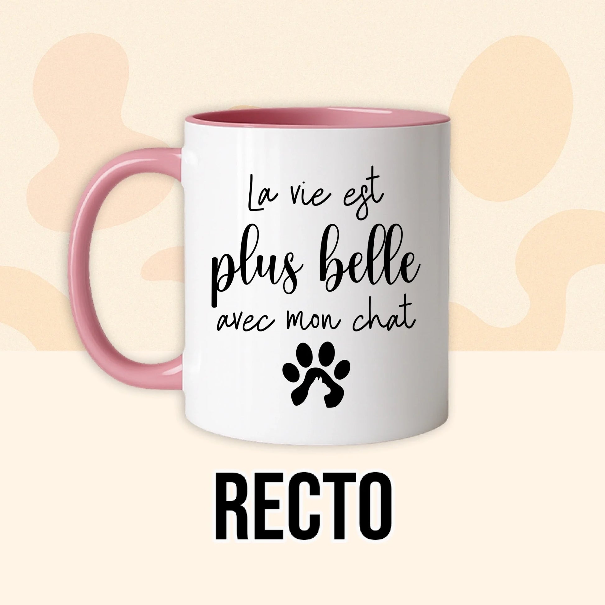 PHOTO PRODUIT TEEINBLUE RECTO MUG ROSE