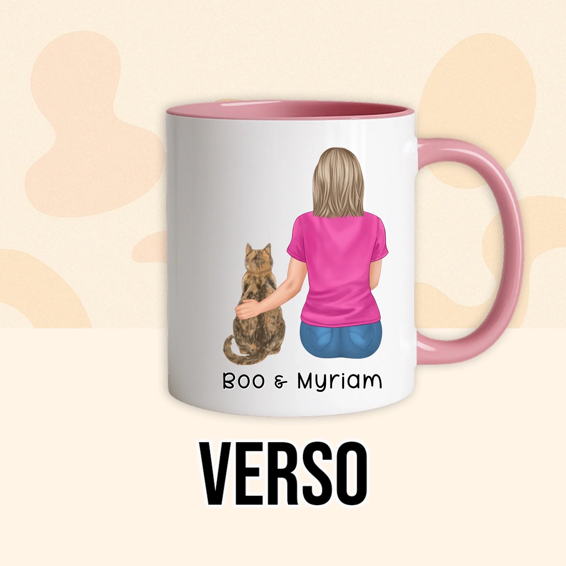 PHOTO PRODUIT TEEINBLUE VERSO MUG ROSE