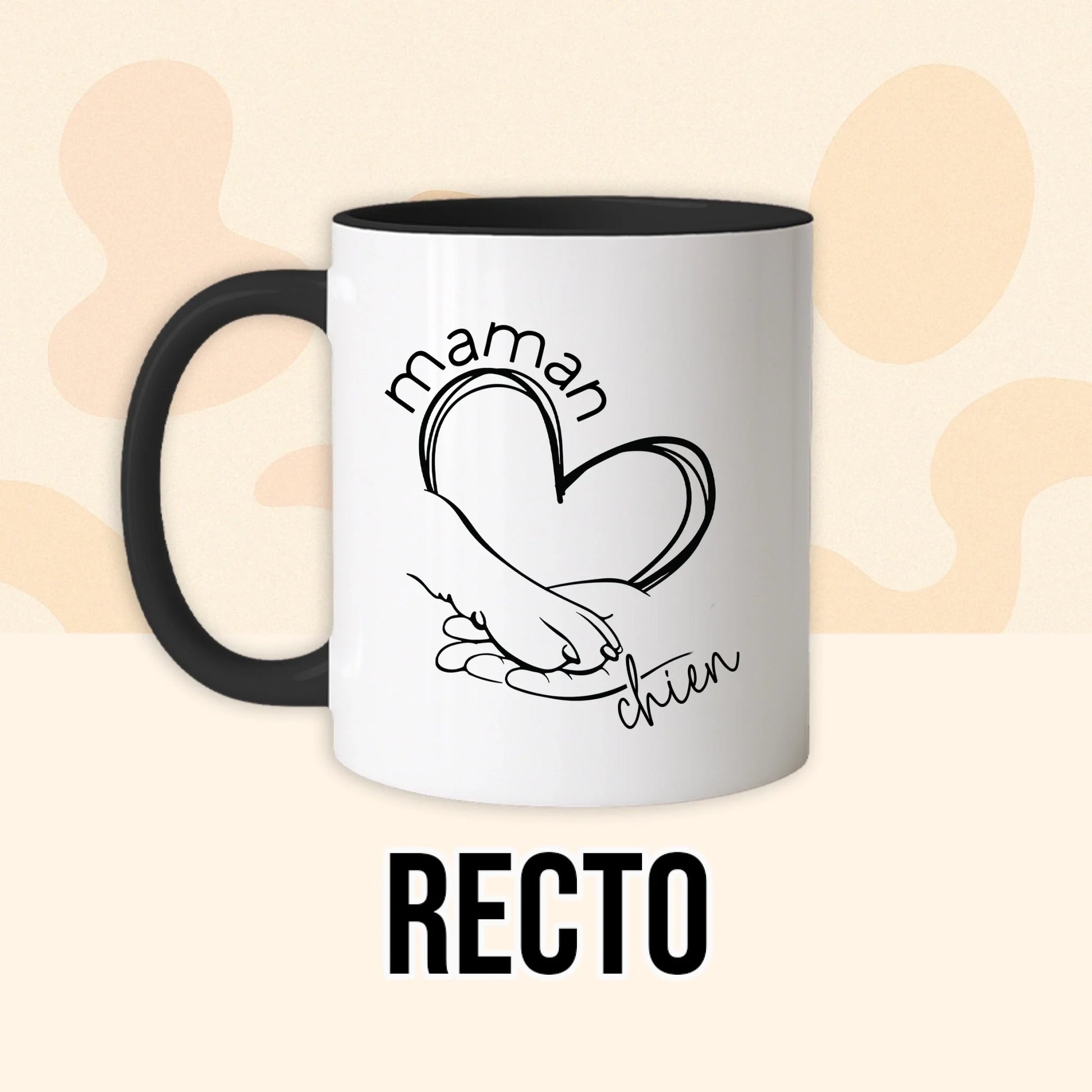 PHOTO PRODUIT TEEINBLUE RECTO MUG NOIR