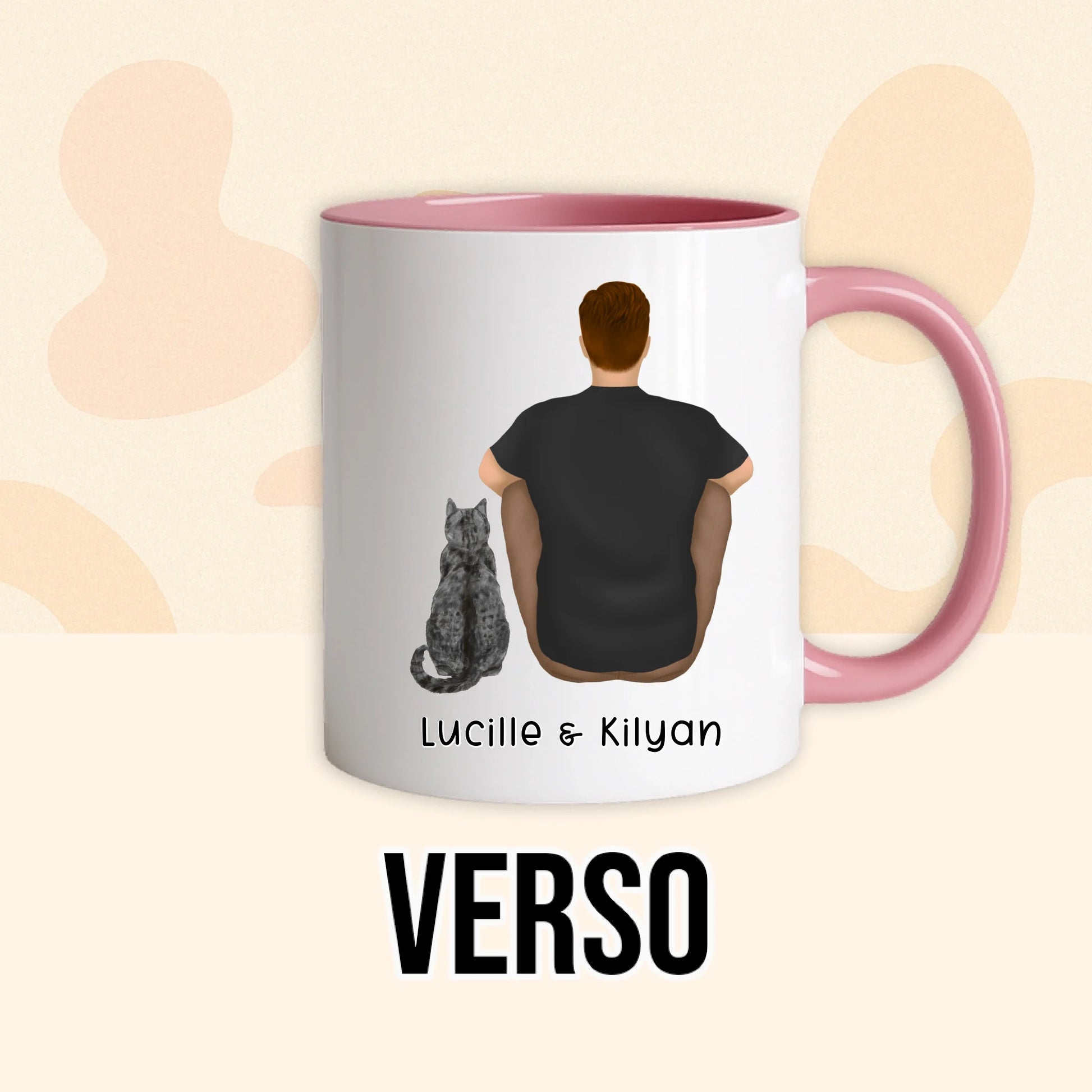 PHOTO PRODUIT TEEINBLUE VERSO MUG ROSE