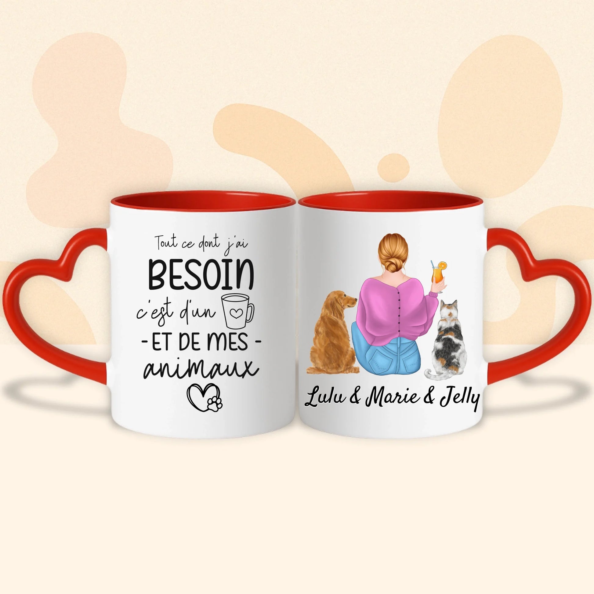 PHOTO PRODUIT TEEINBLUE MUG COEUR ROUGE 2