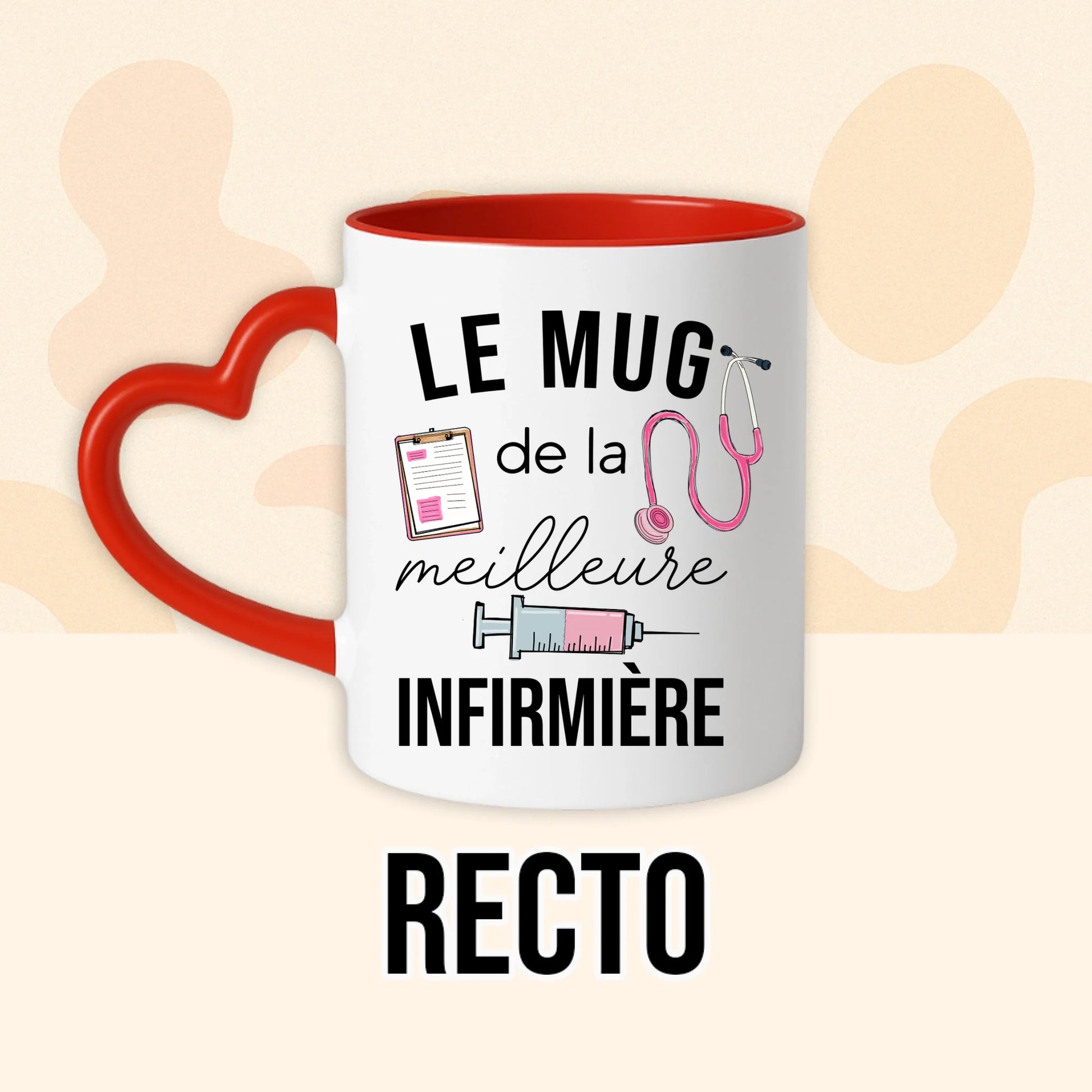 PHOTO PRODUIT TEEINBLUE RECTO MUG ROUGE