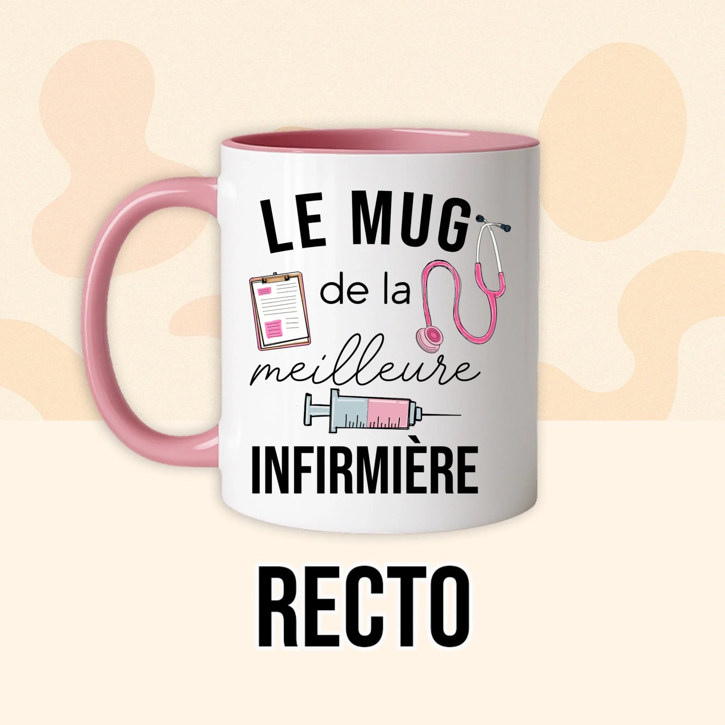 PHOTO PRODUIT TEEINBLUE RECTO MUG ROSE