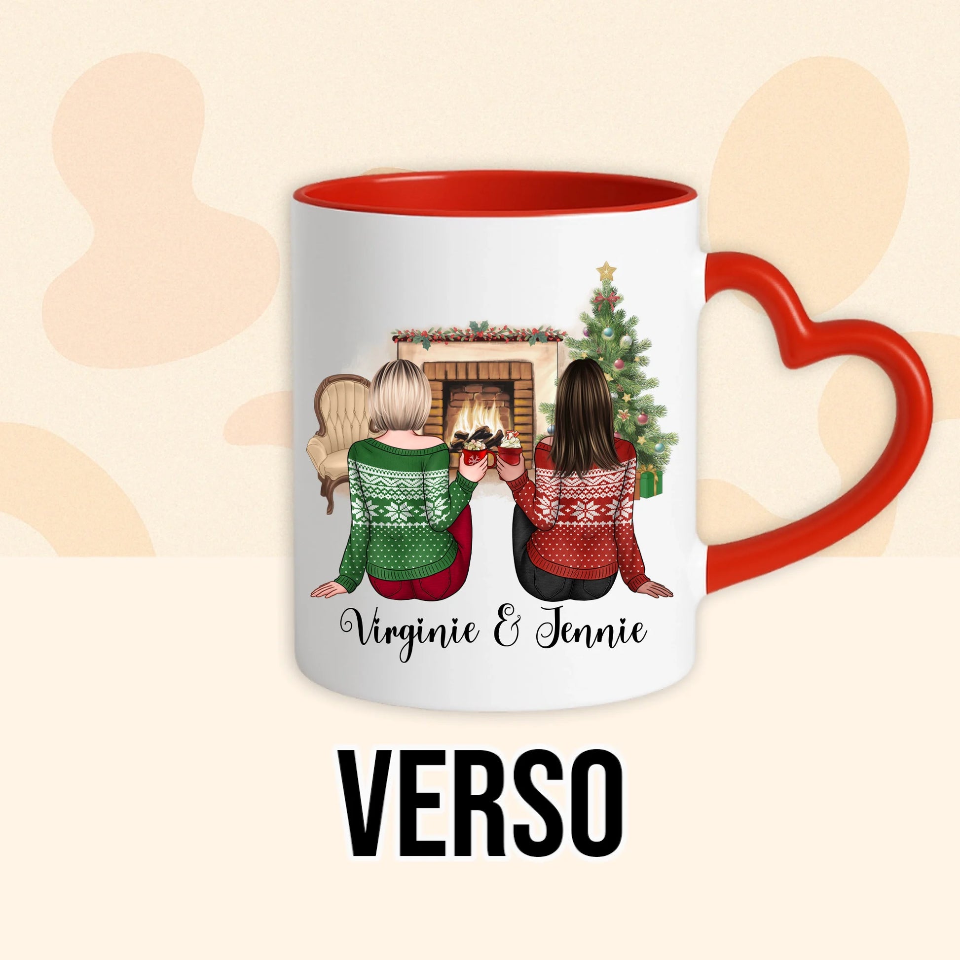 PHOTO PRODUIT TEEINBLUE VERSO MUG ROUGE