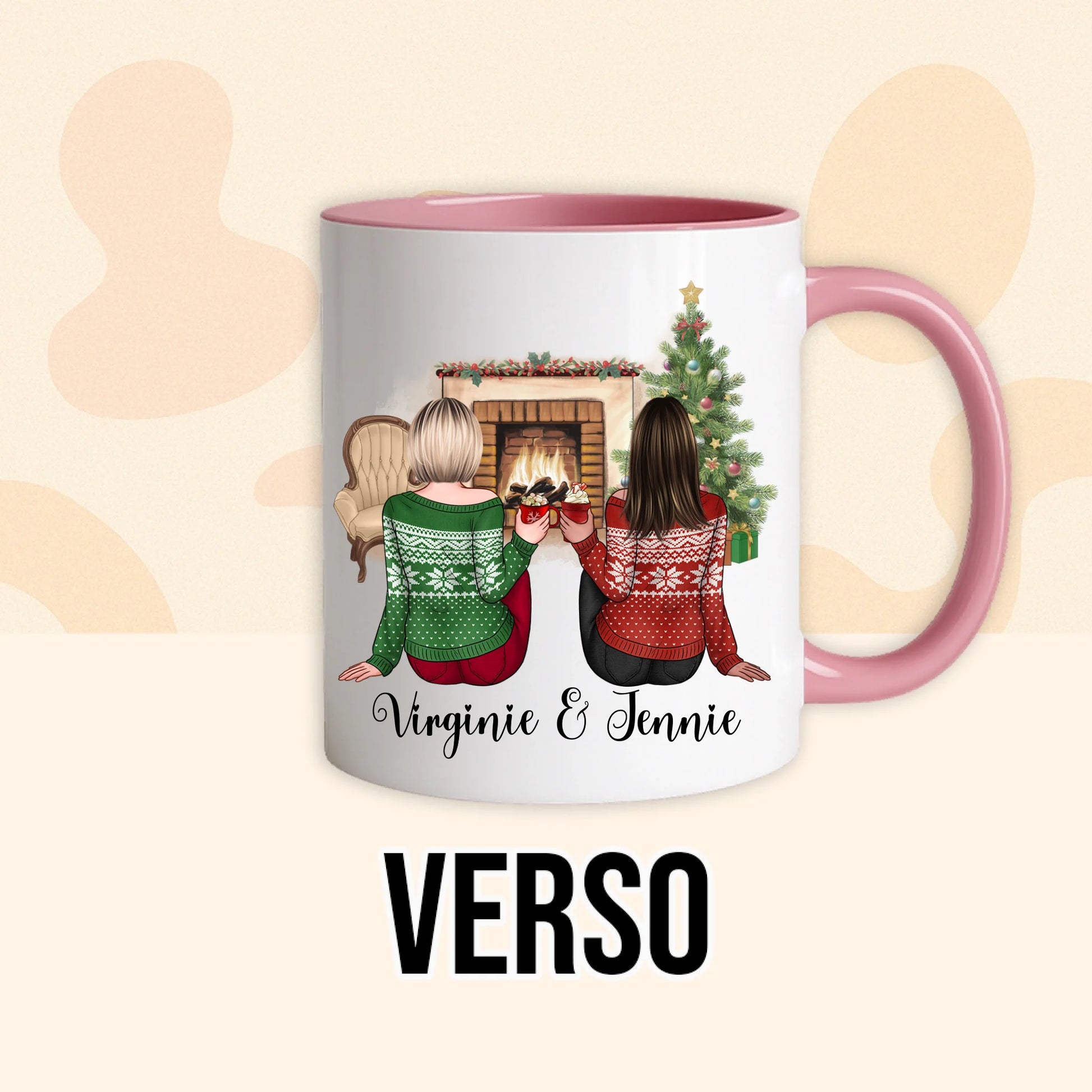 PHOTO PRODUIT TEEINBLUE VERSO MUG ROSE