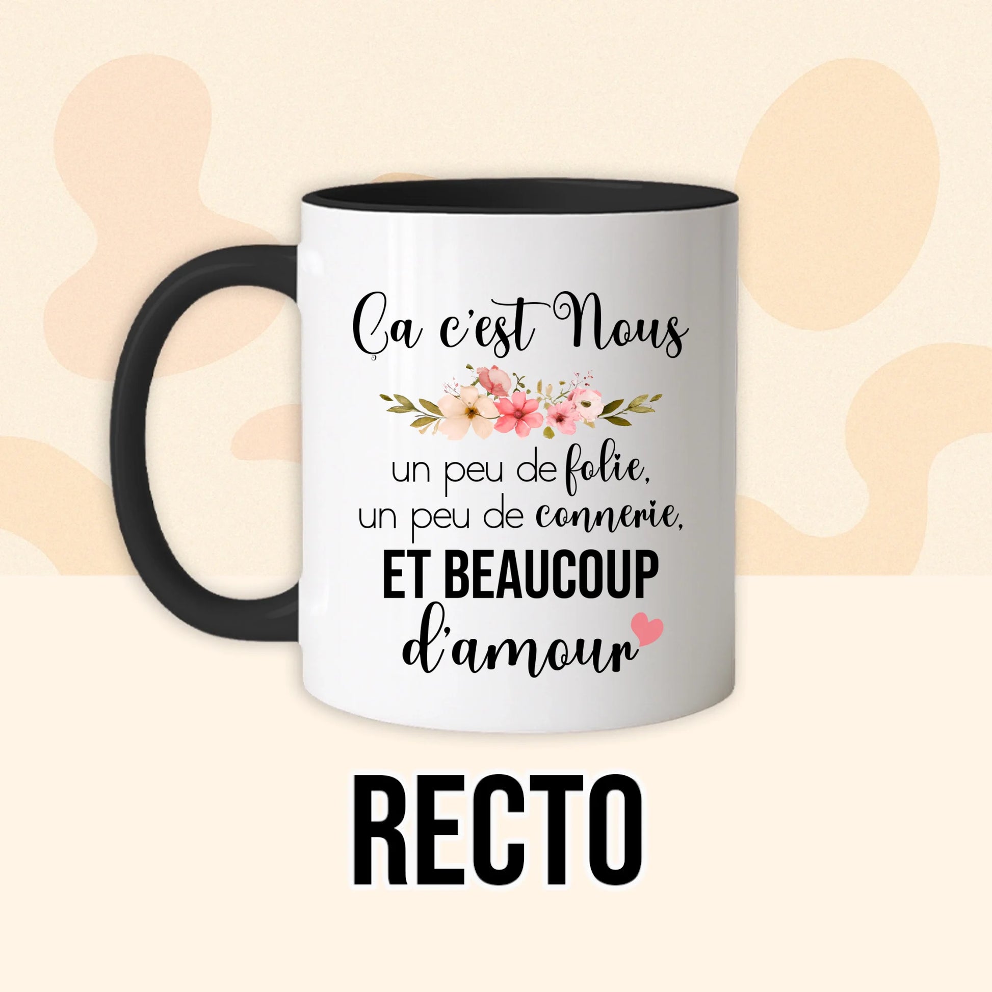 PHOTO PRODUIT TEEINBLUE RECTO MUG NOIR