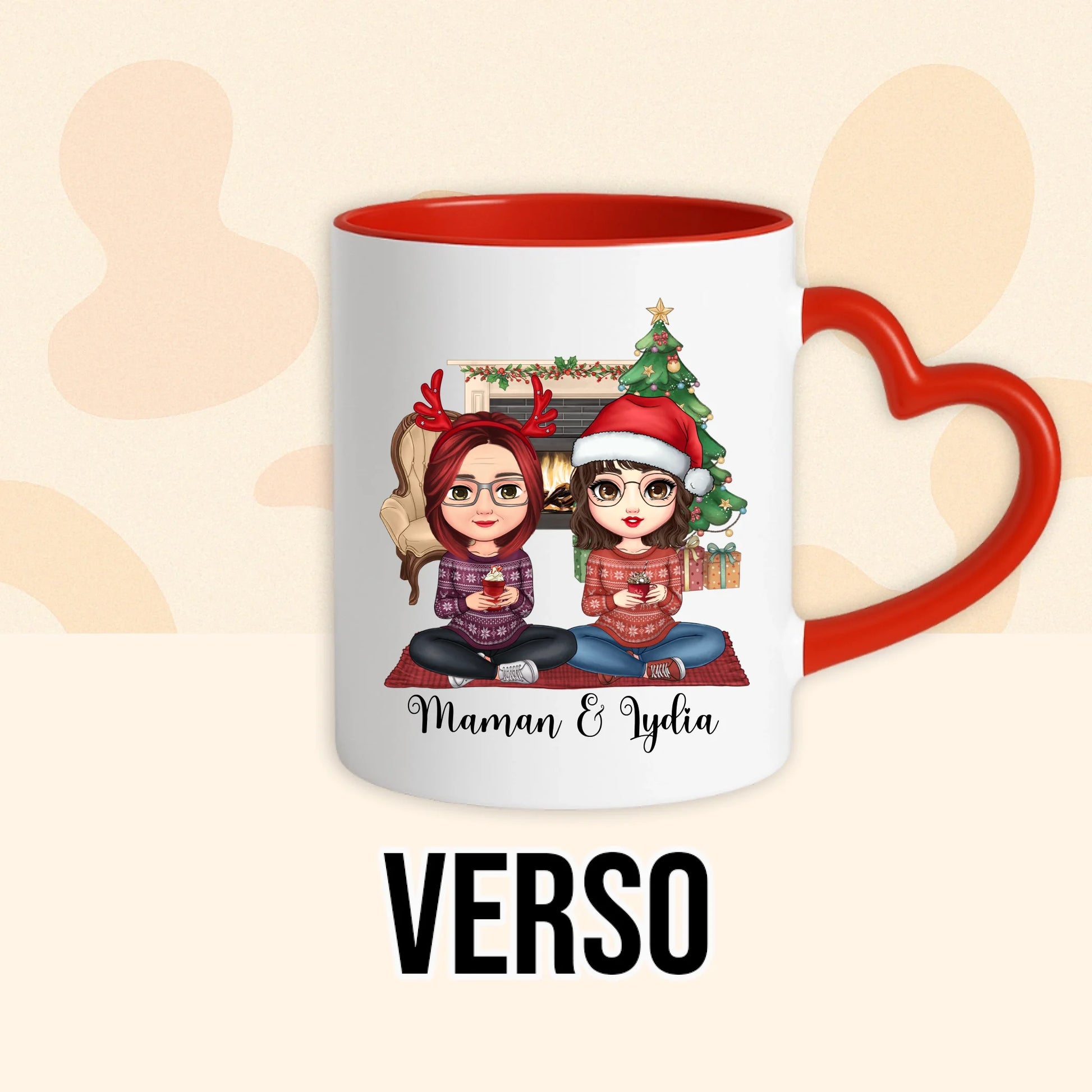 PHOTO PRODUIT TEEINBLUE VERSO MUG ROUGE