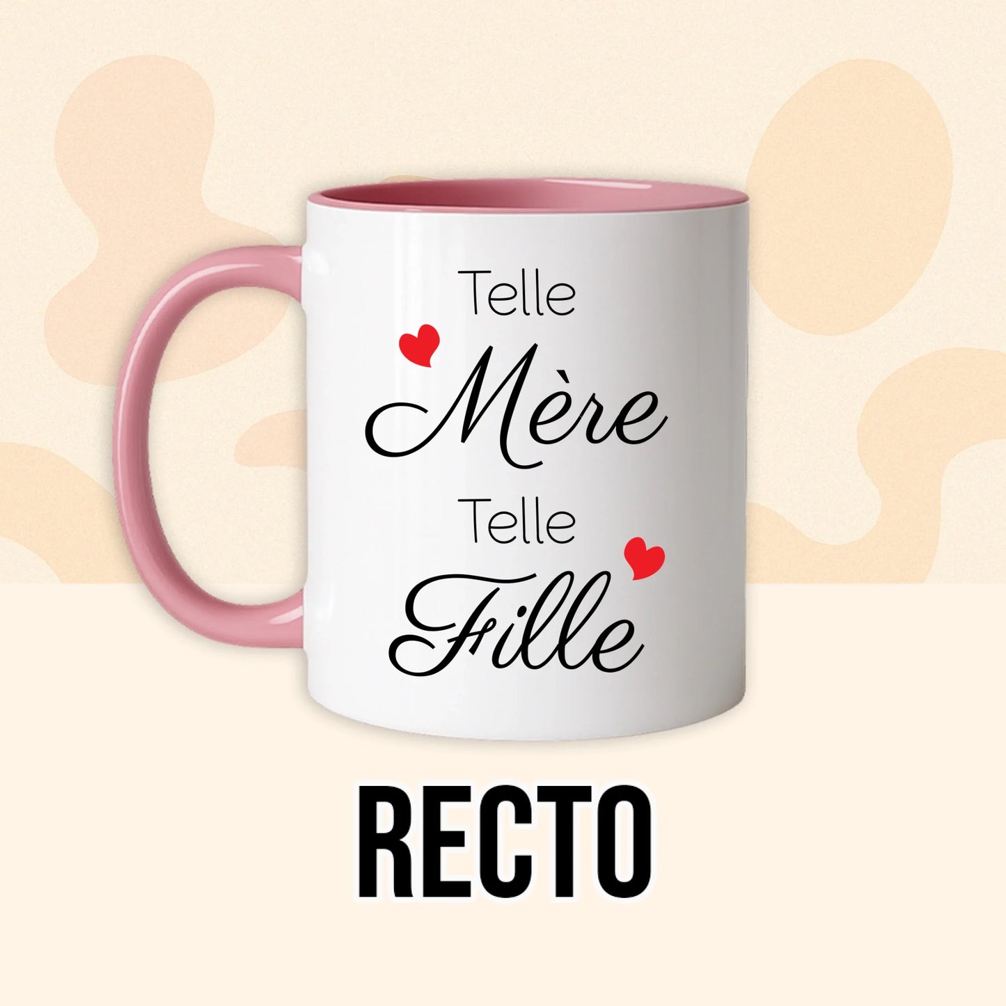 PHOTO PRODUIT TEEINBLUE RECTO MUG ROSE