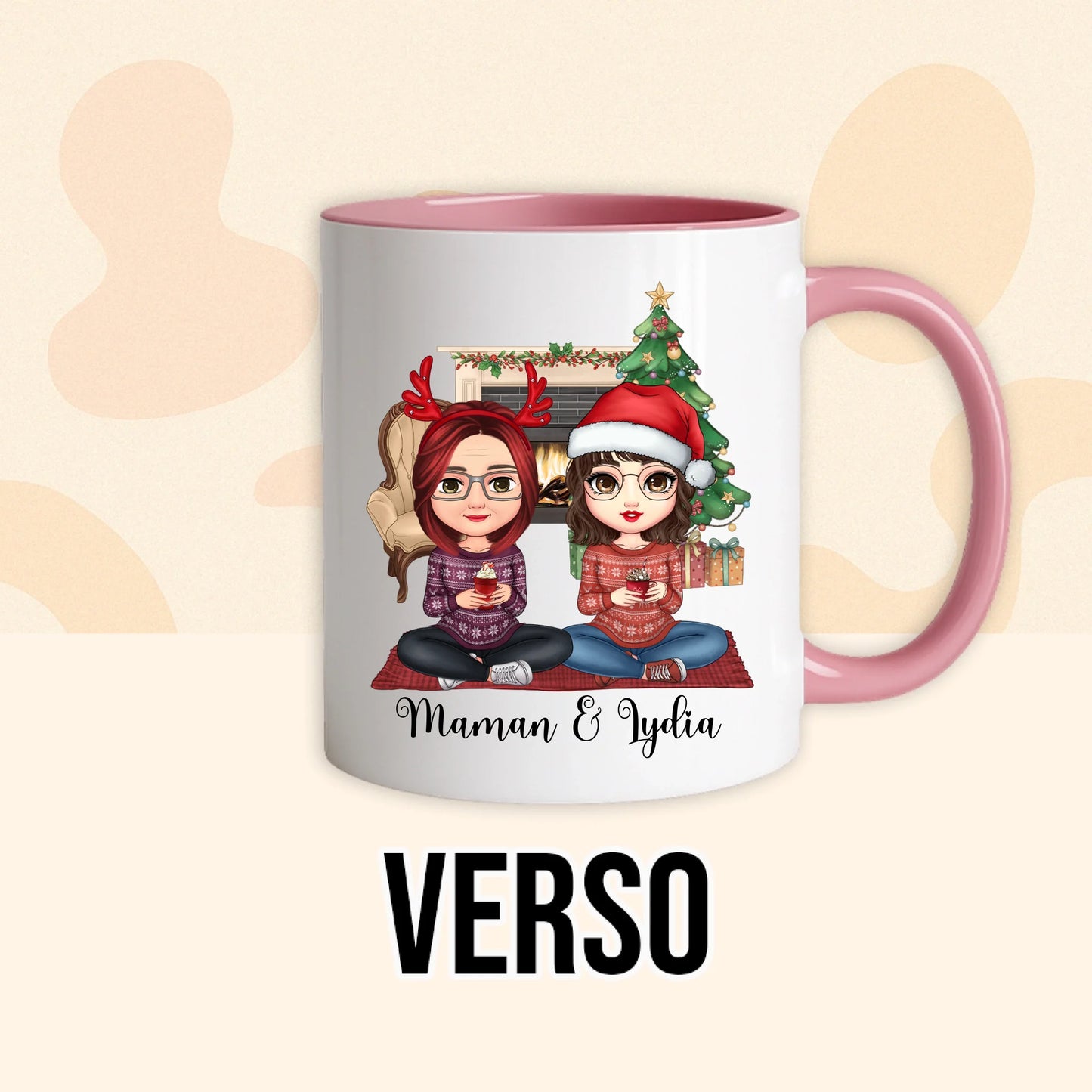 PHOTO PRODUIT TEEINBLUE VERSO MUG ROSE