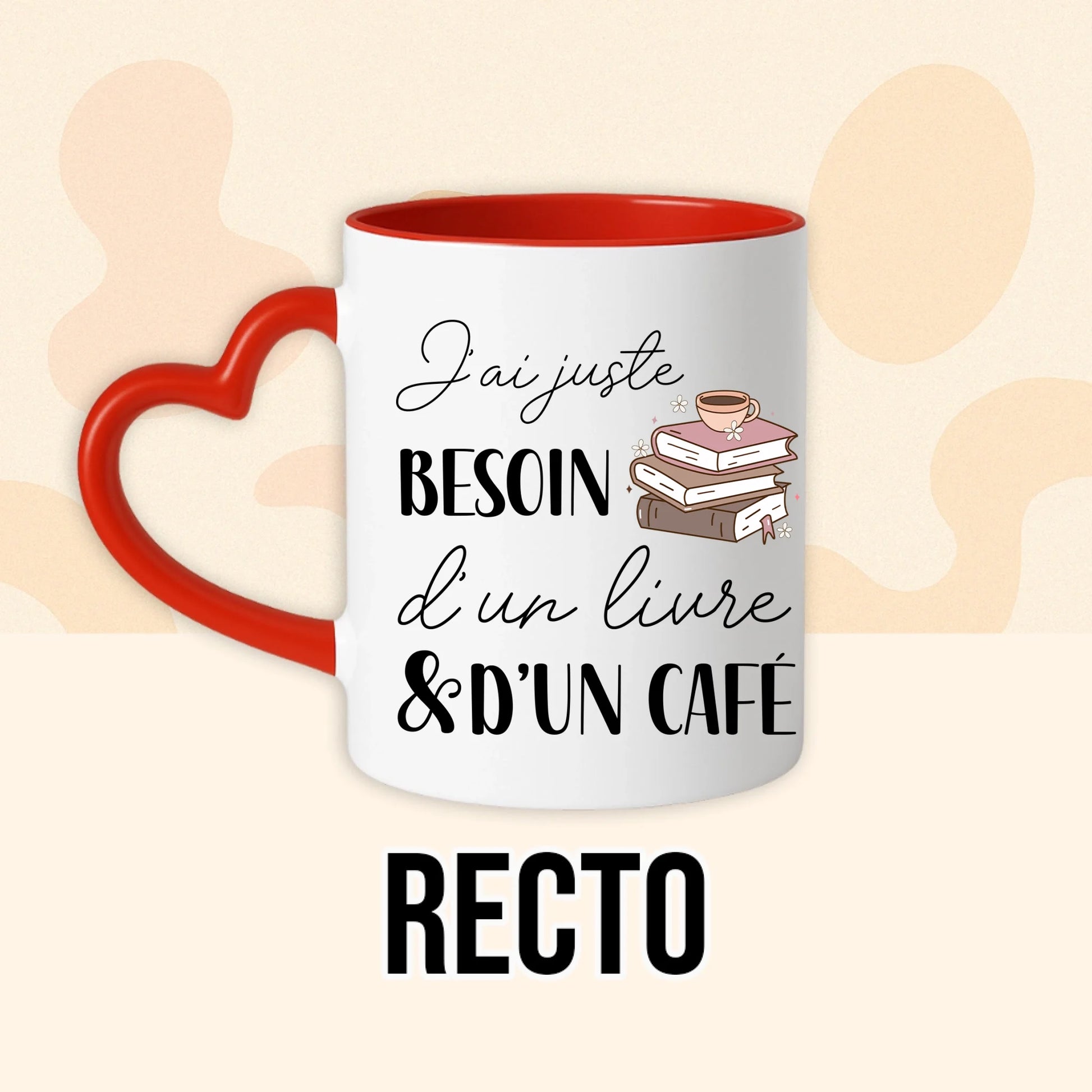 PHOTO PRODUIT TEEINBLUE RECTO MUG ROUGE