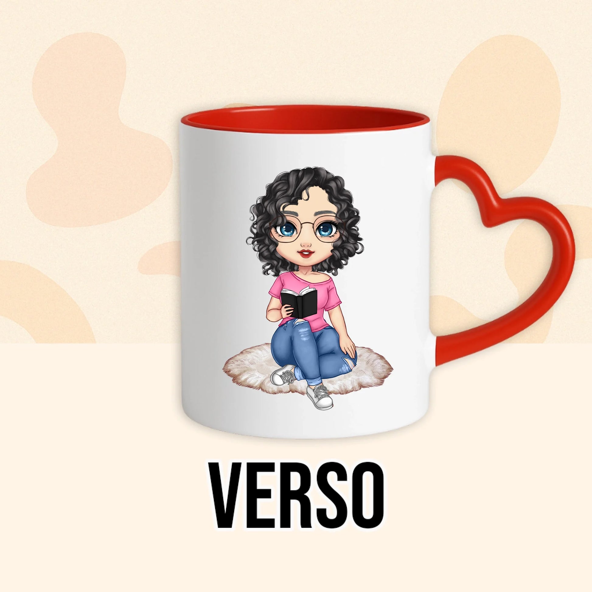 PHOTO PRODUIT TEEINBLUE VERSO MUG ROUGE
