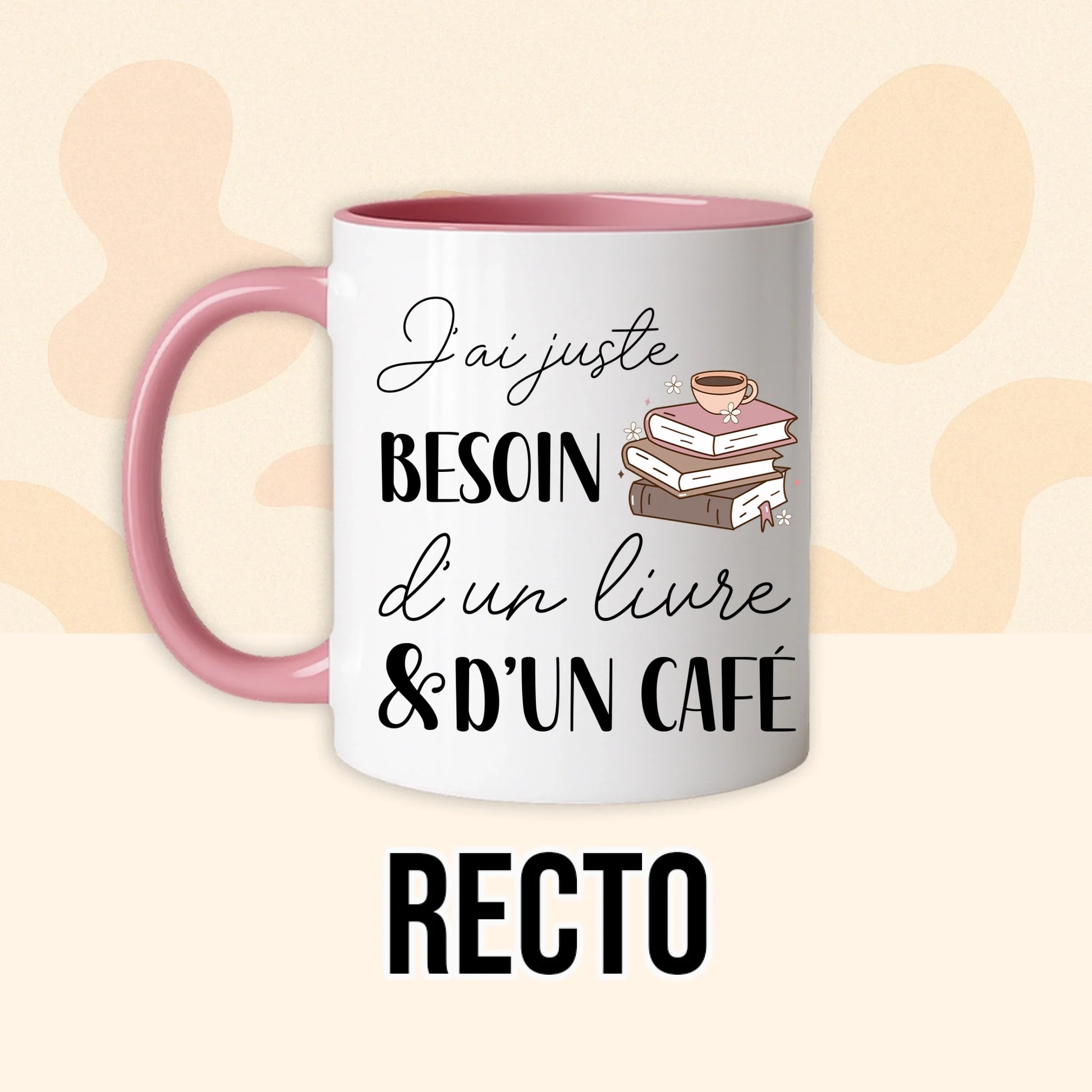 PHOTO PRODUIT TEEINBLUE RECTO MUG ROSE