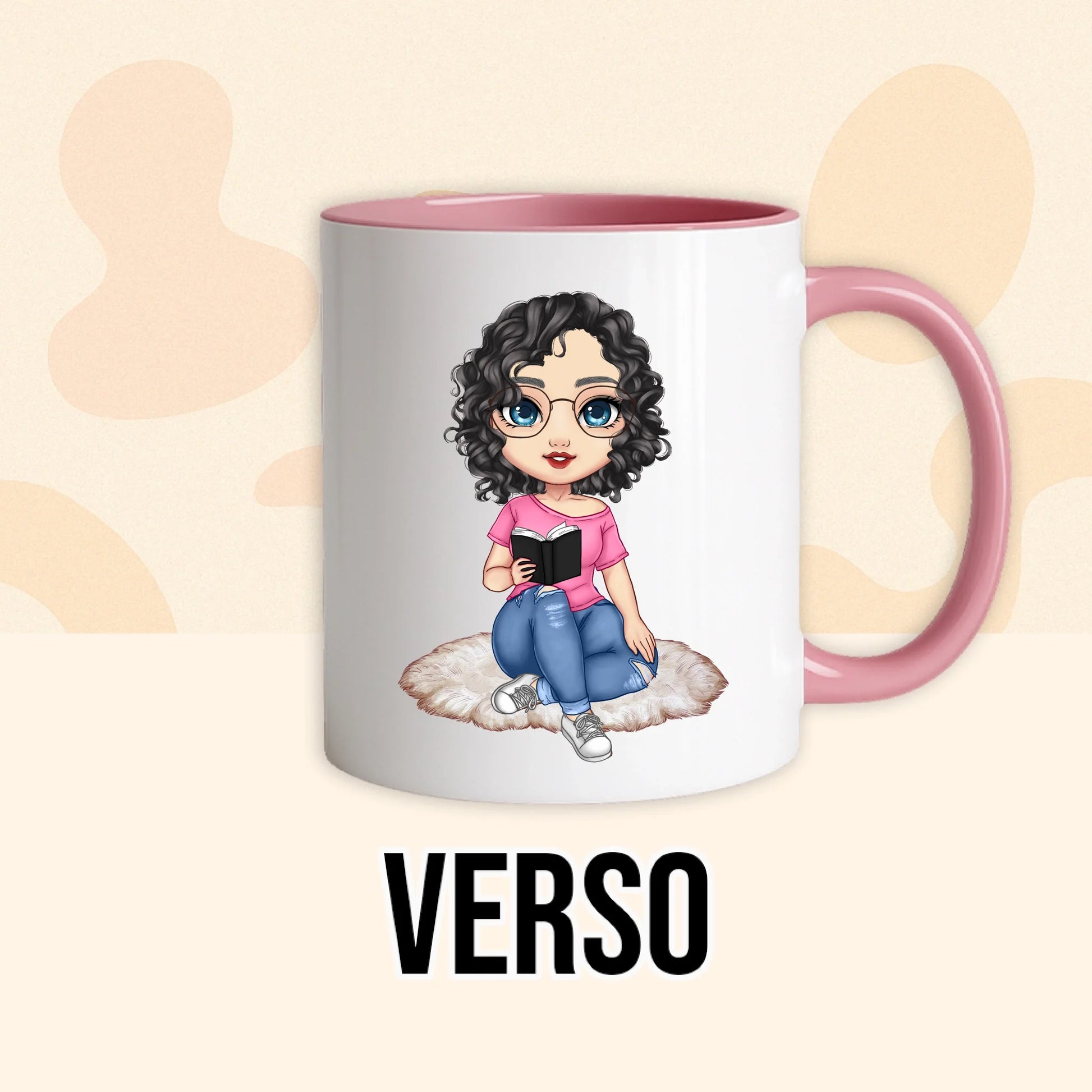 PHOTO PRODUIT TEEINBLUE VERSO MUG ROSE