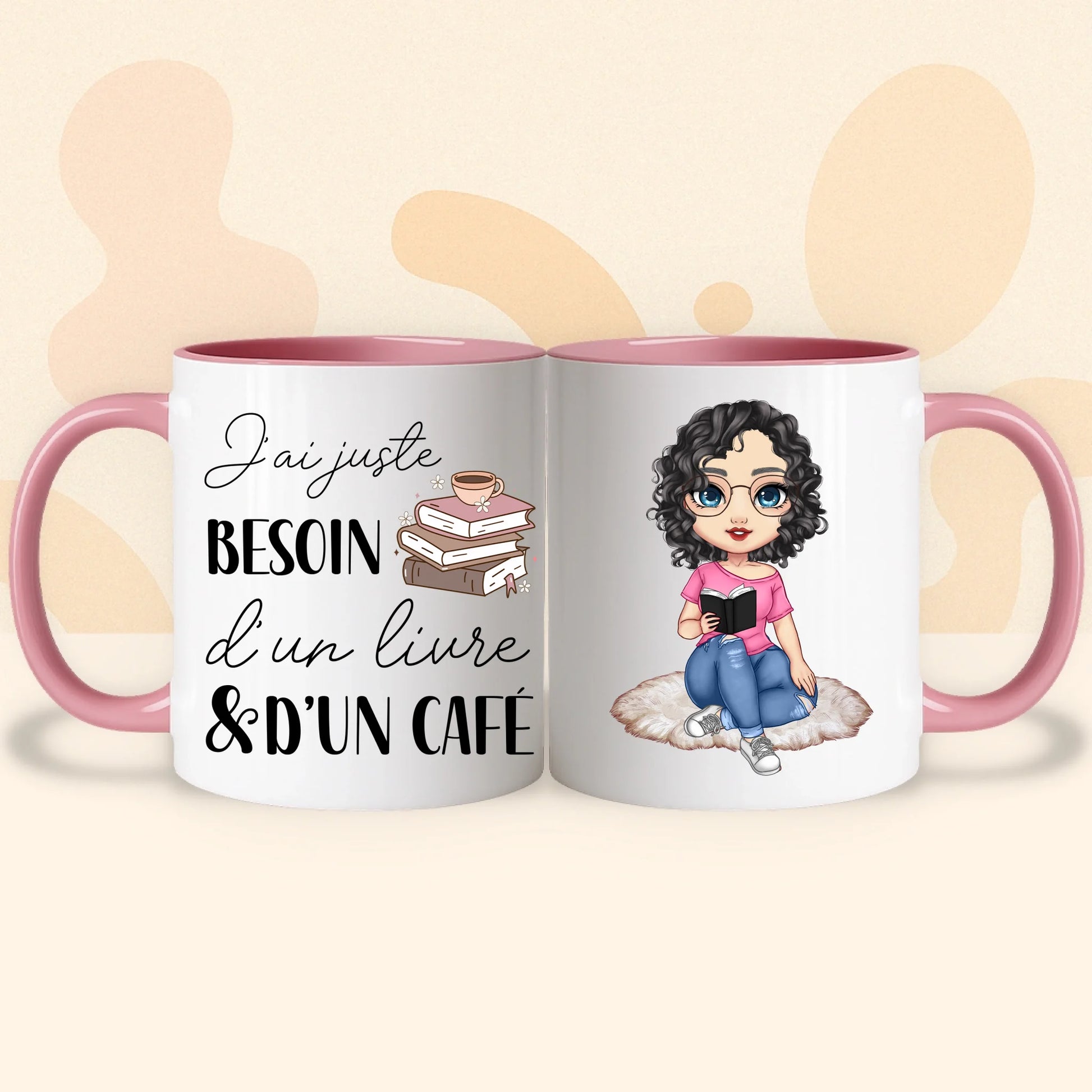 PHOTO PRODUIT TEEINBLUE MUG ROSE 2