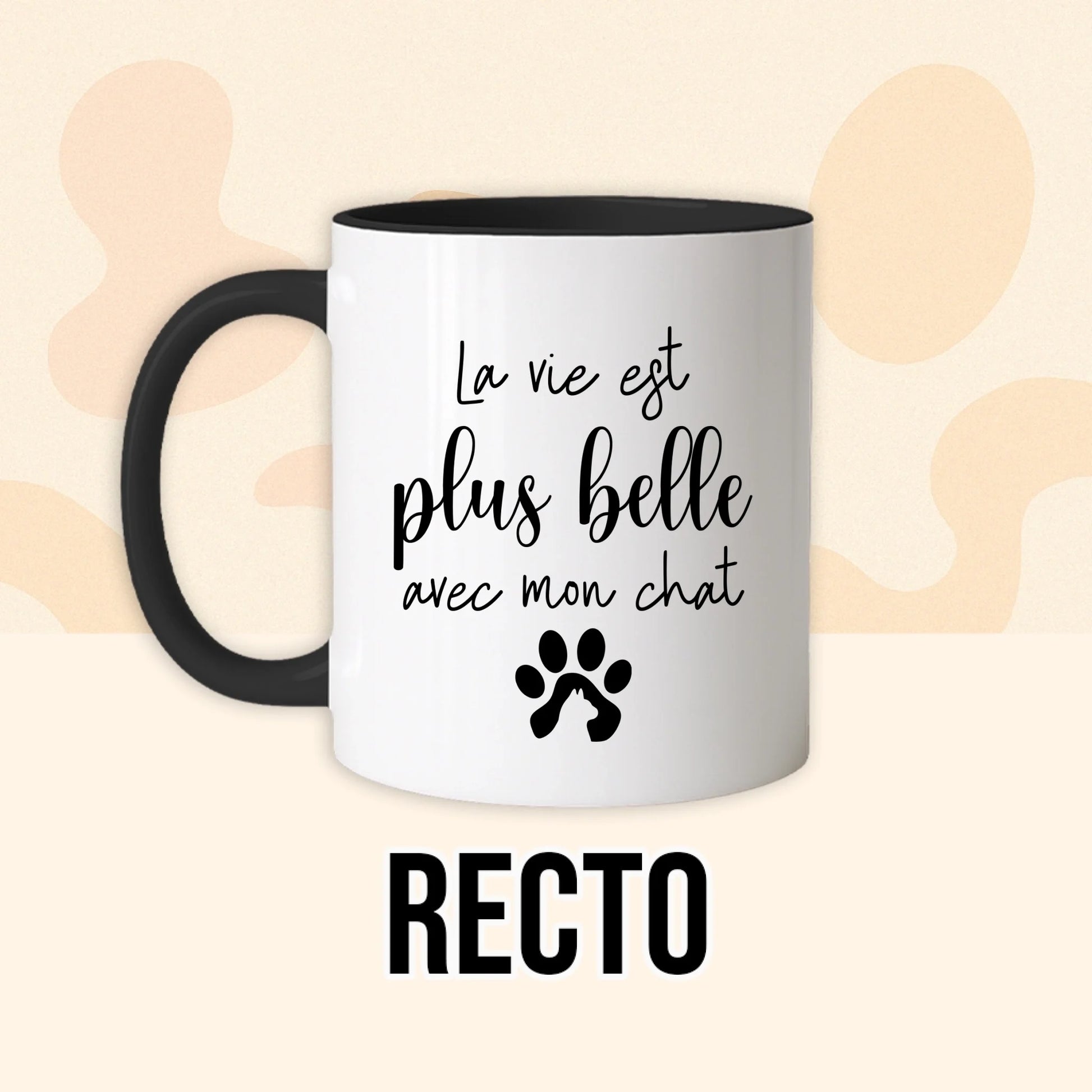 PHOTO PRODUIT TEEINBLUE RECTO MUG NOIR