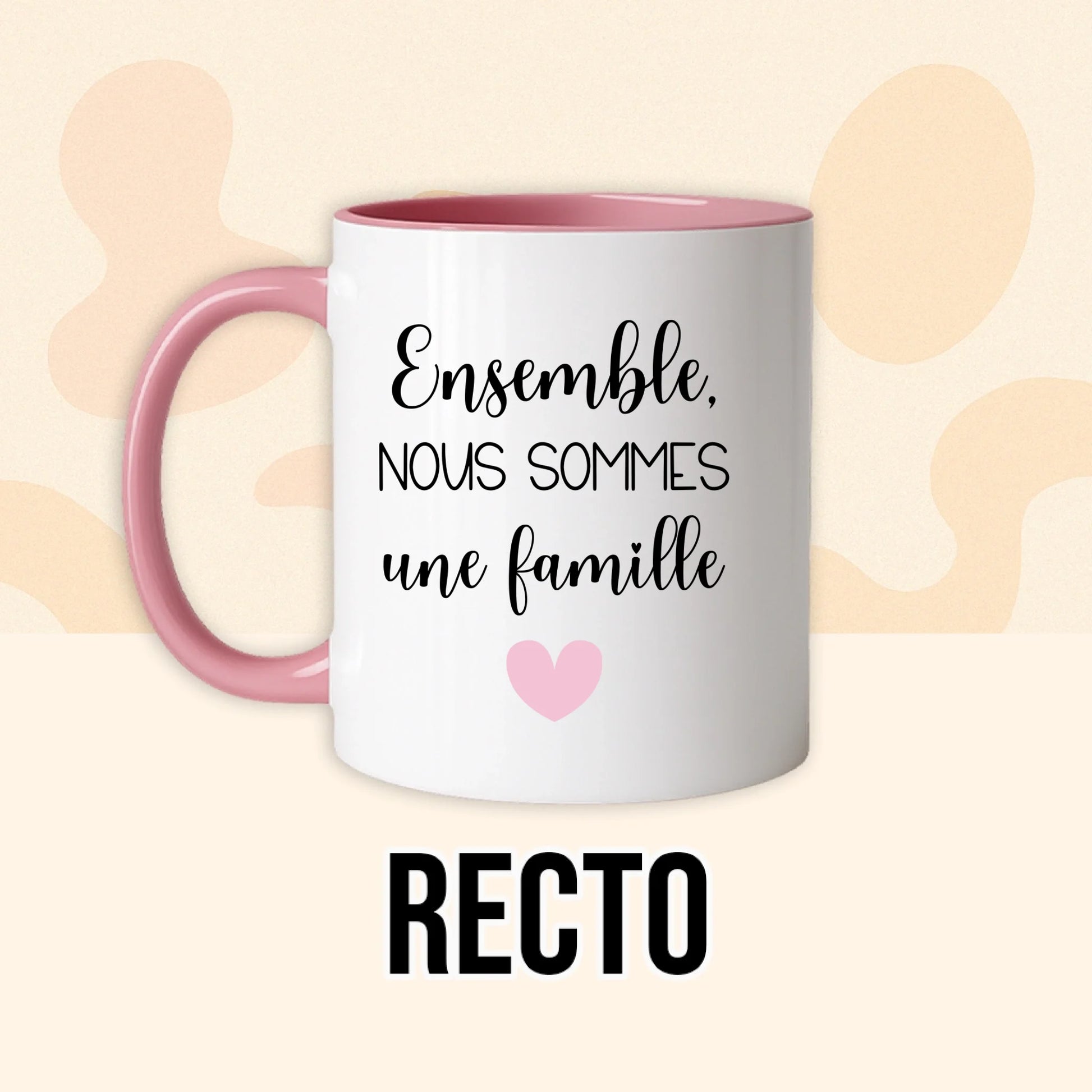 PHOTO PRODUIT TEEINBLUE RECTO MUG ROSE