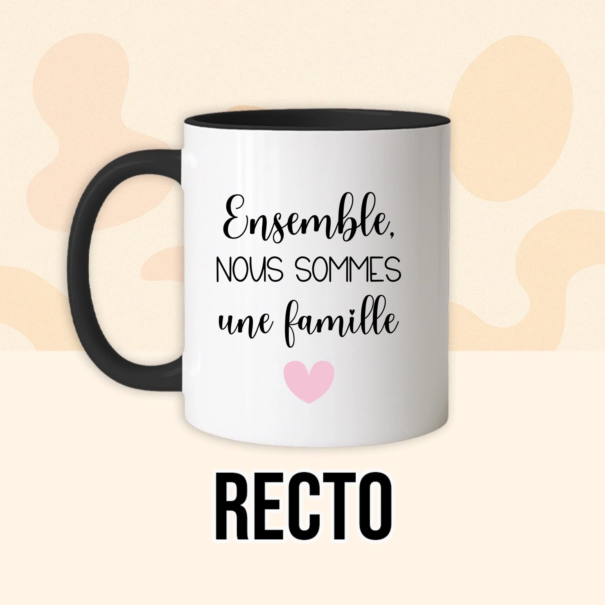 PHOTO PRODUIT TEEINBLUE RECTO MUG NOIR