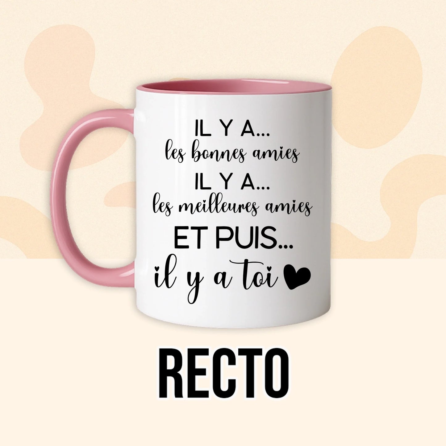 PHOTO PRODUIT TEEINBLUE RECTO MUG ROSE