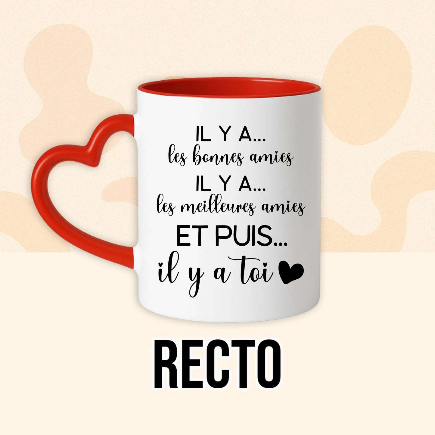 PHOTO PRODUIT TEEINBLUE RECTO MUG ROUGE