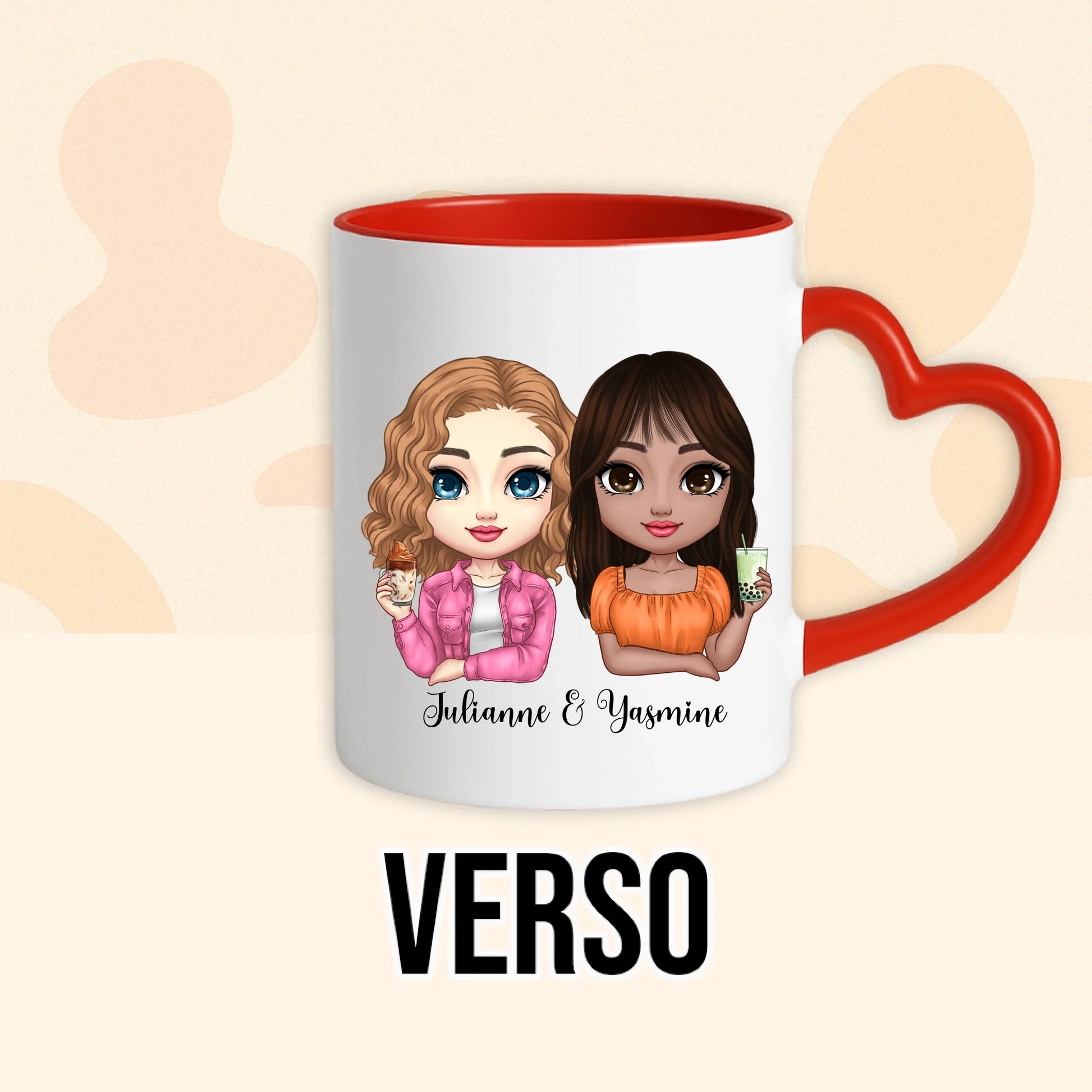 PHOTO PRODUIT TEEINBLUE VERSO MUG ROUGE