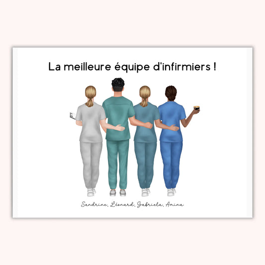 Affiche Personnalisée - Équipe médicale