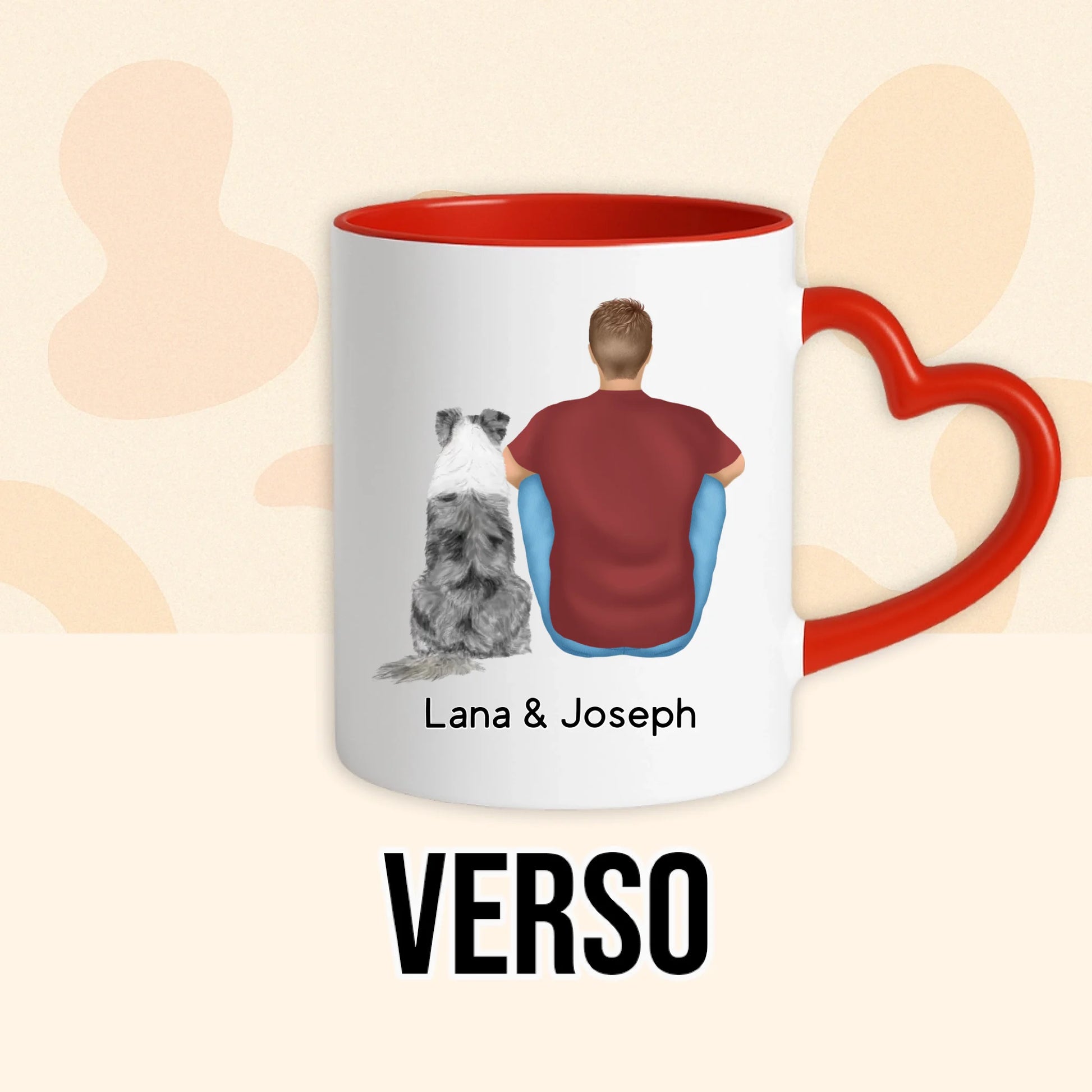 PHOTO PRODUIT TEEINBLUE VERSO MUG ROUGE