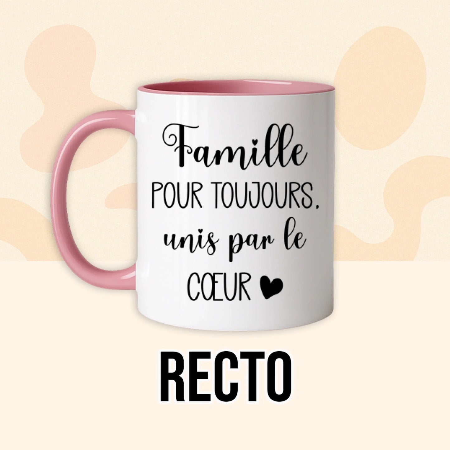 PHOTO PRODUIT TEEINBLUE RECTO MUG ROSE