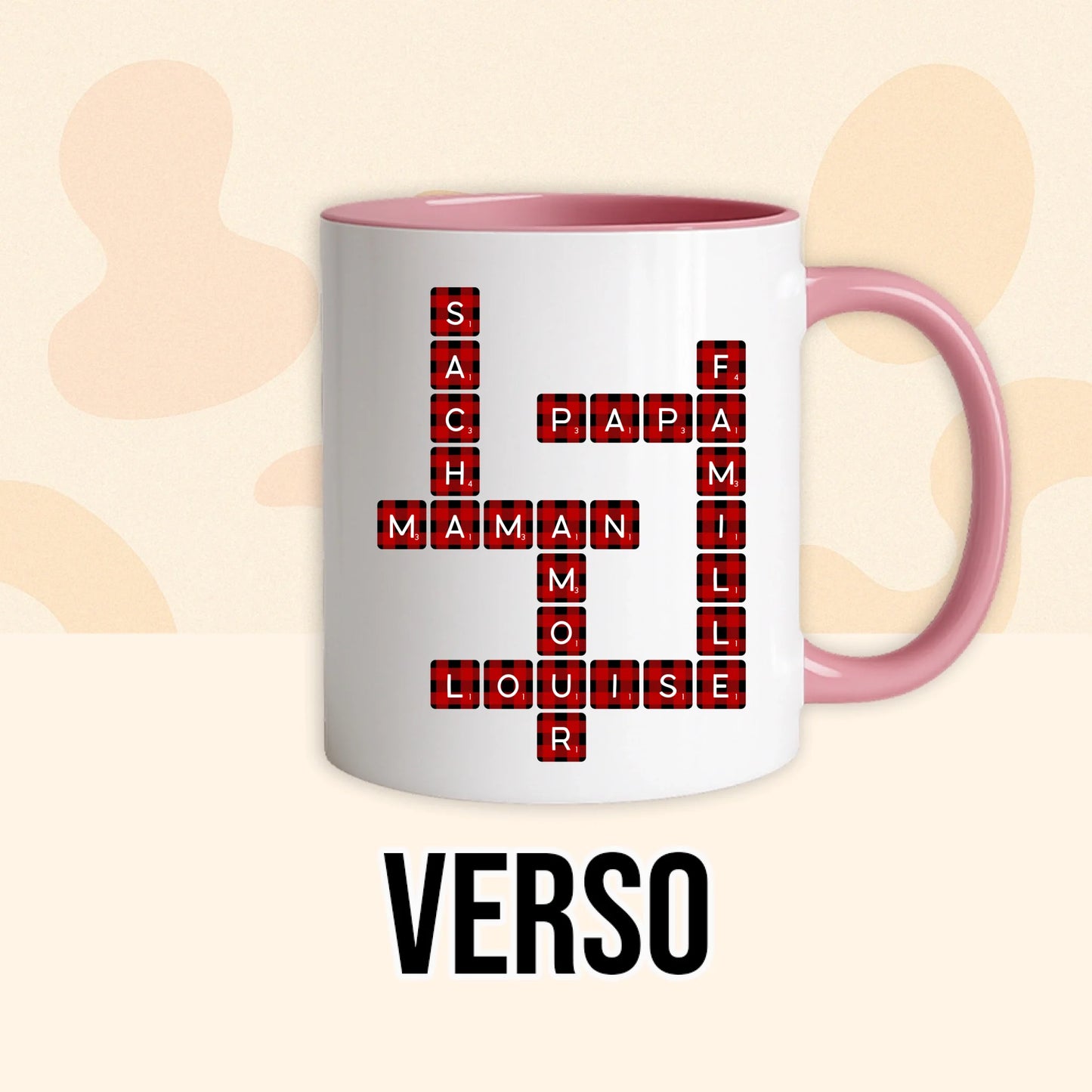 PHOTO PRODUIT TEEINBLUE VERSO MUG ROSE