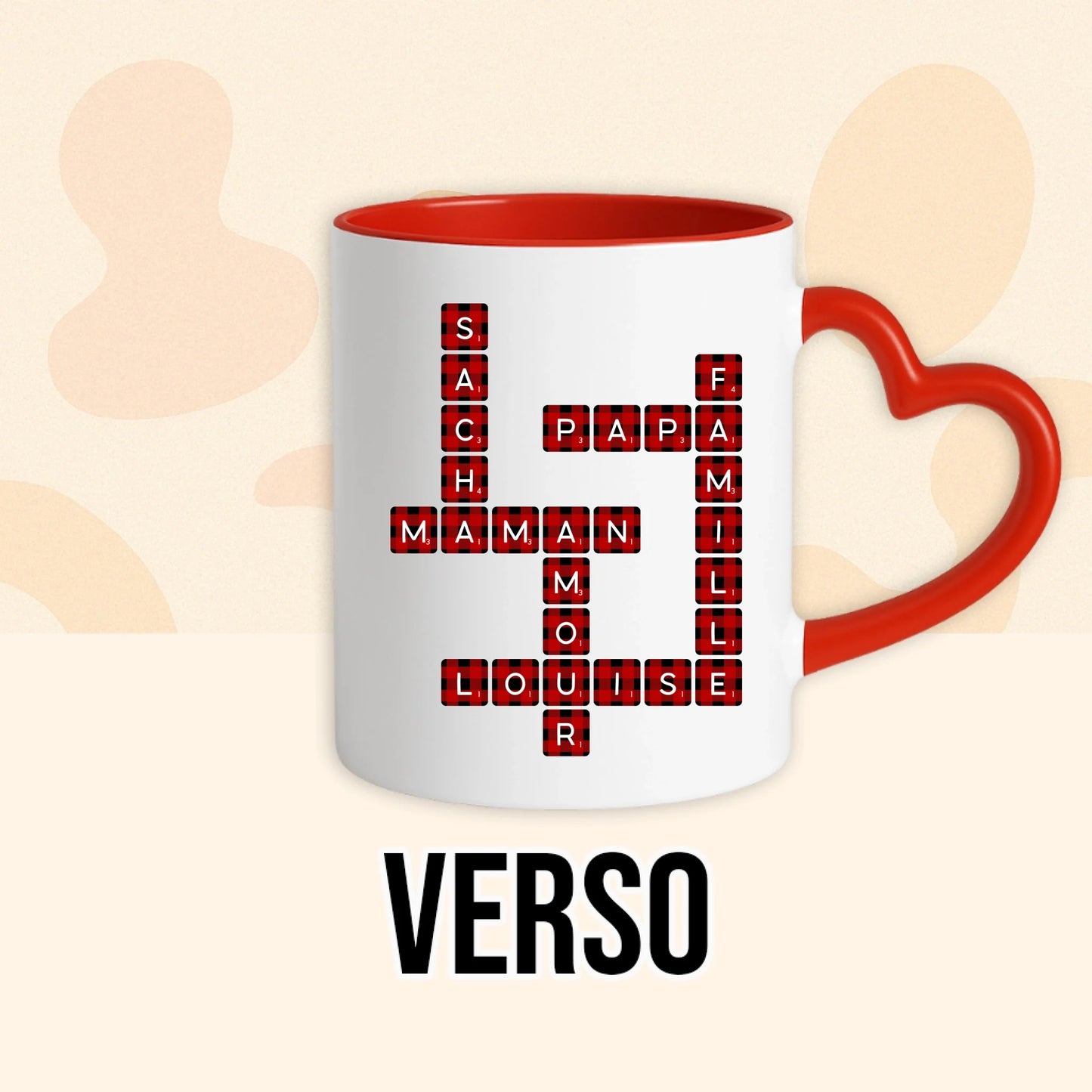 PHOTO PRODUIT TEEINBLUE VERSO MUG ROUGE