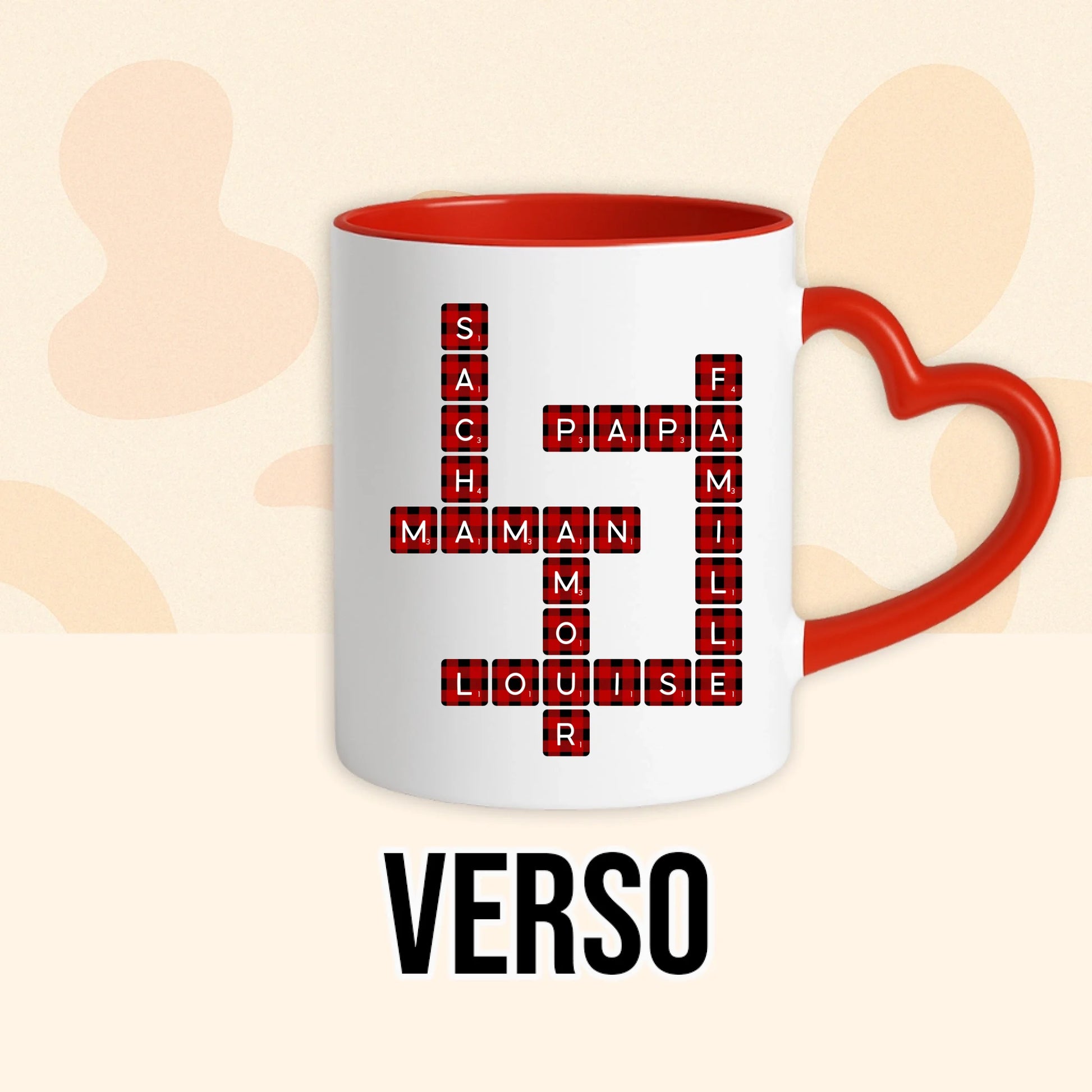 PHOTO PRODUIT TEEINBLUE VERSO MUG ROUGE