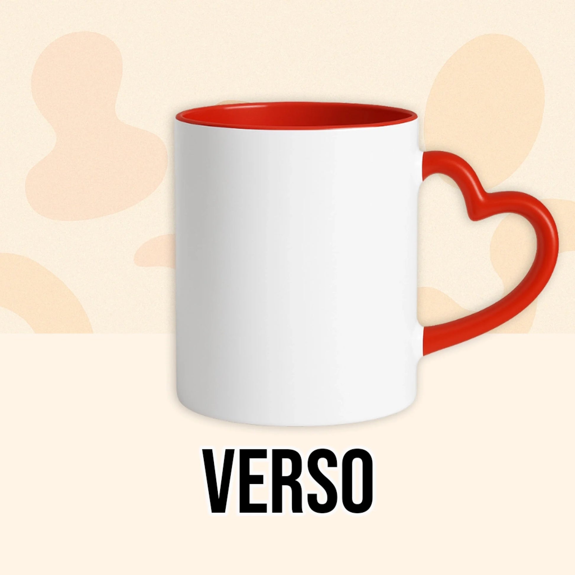 PHOTO PRODUIT TEEINBLUE VERSO MUG ROUGE