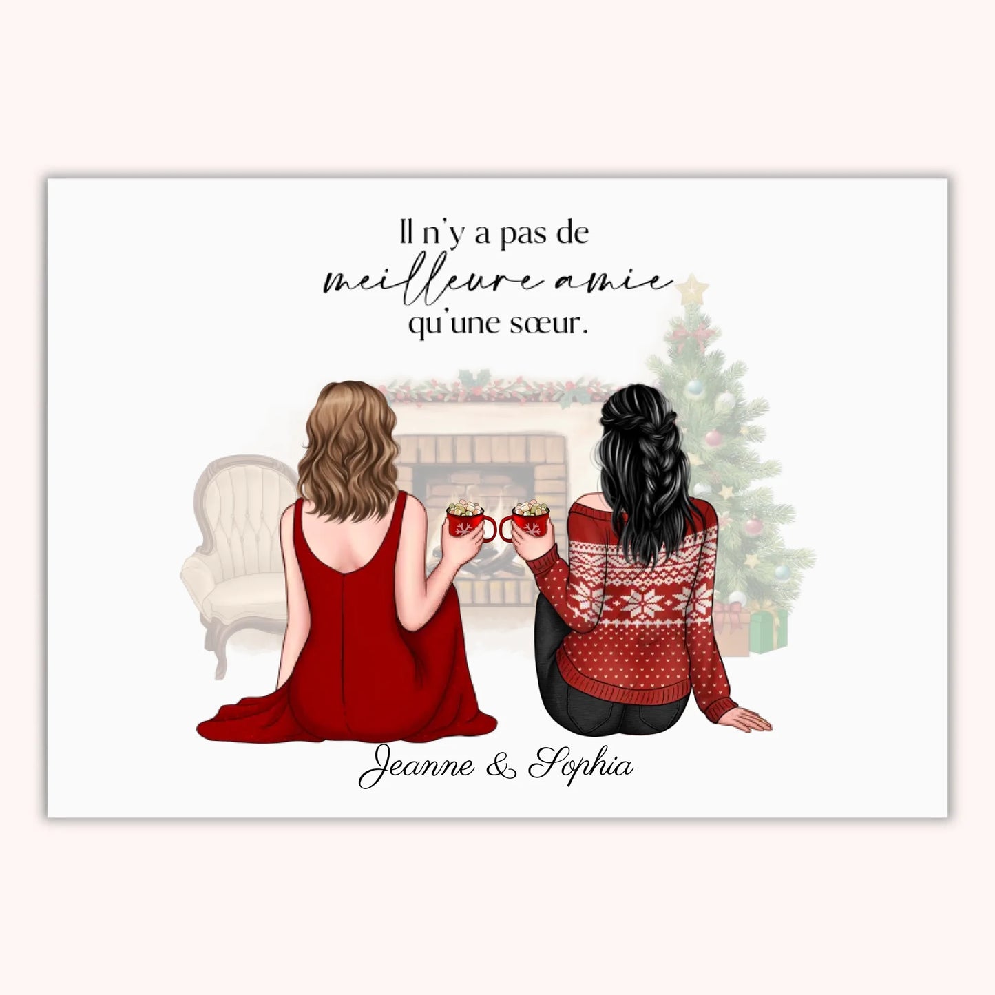 Affiche Personnalisée - Sœur/Amie Noël