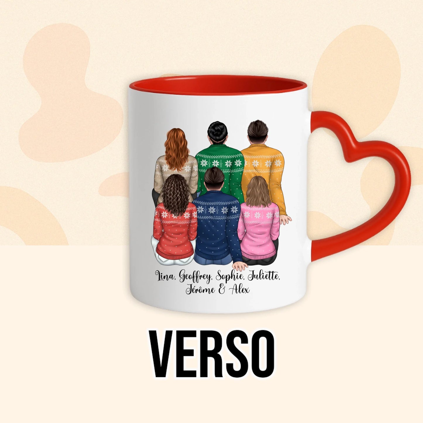 PHOTO PRODUIT TEEINBLUE VERSO MUG ROUGE