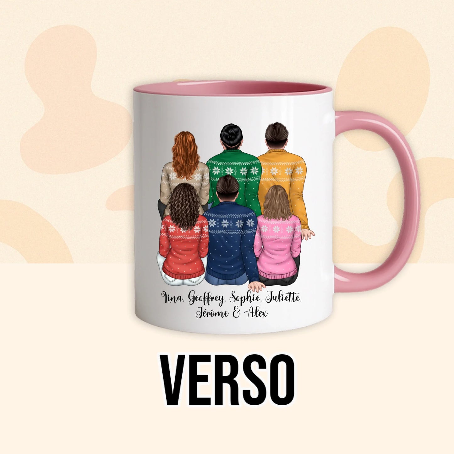 PHOTO PRODUIT TEEINBLUE VERSO MUG ROSE